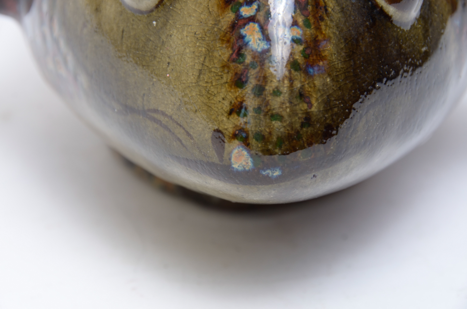 Signed Jorge Wilmot Mexican Stoneware Fish Sculpture