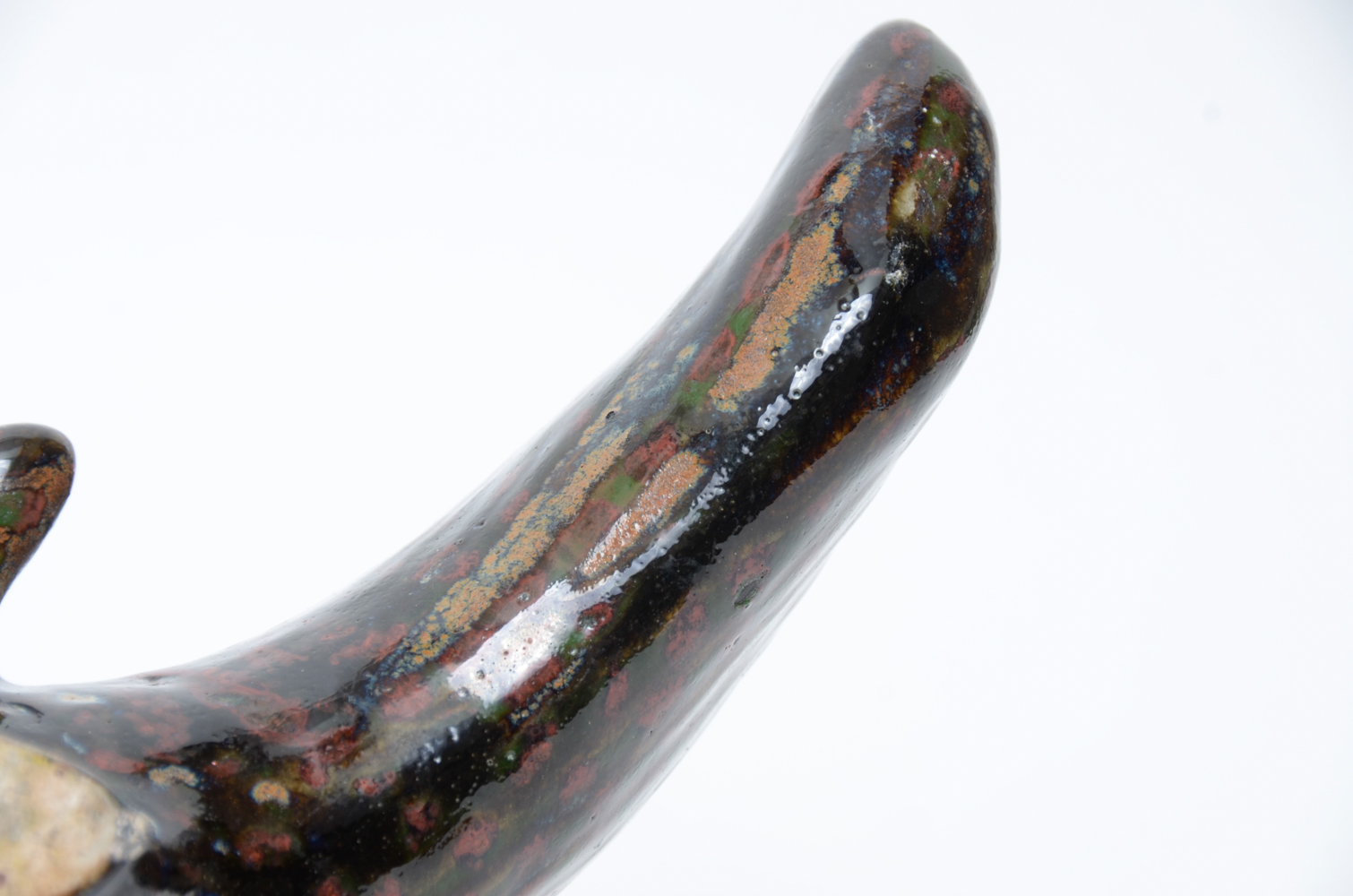 Signed Jorge Wilmot Mexican Stoneware Fish Sculpture