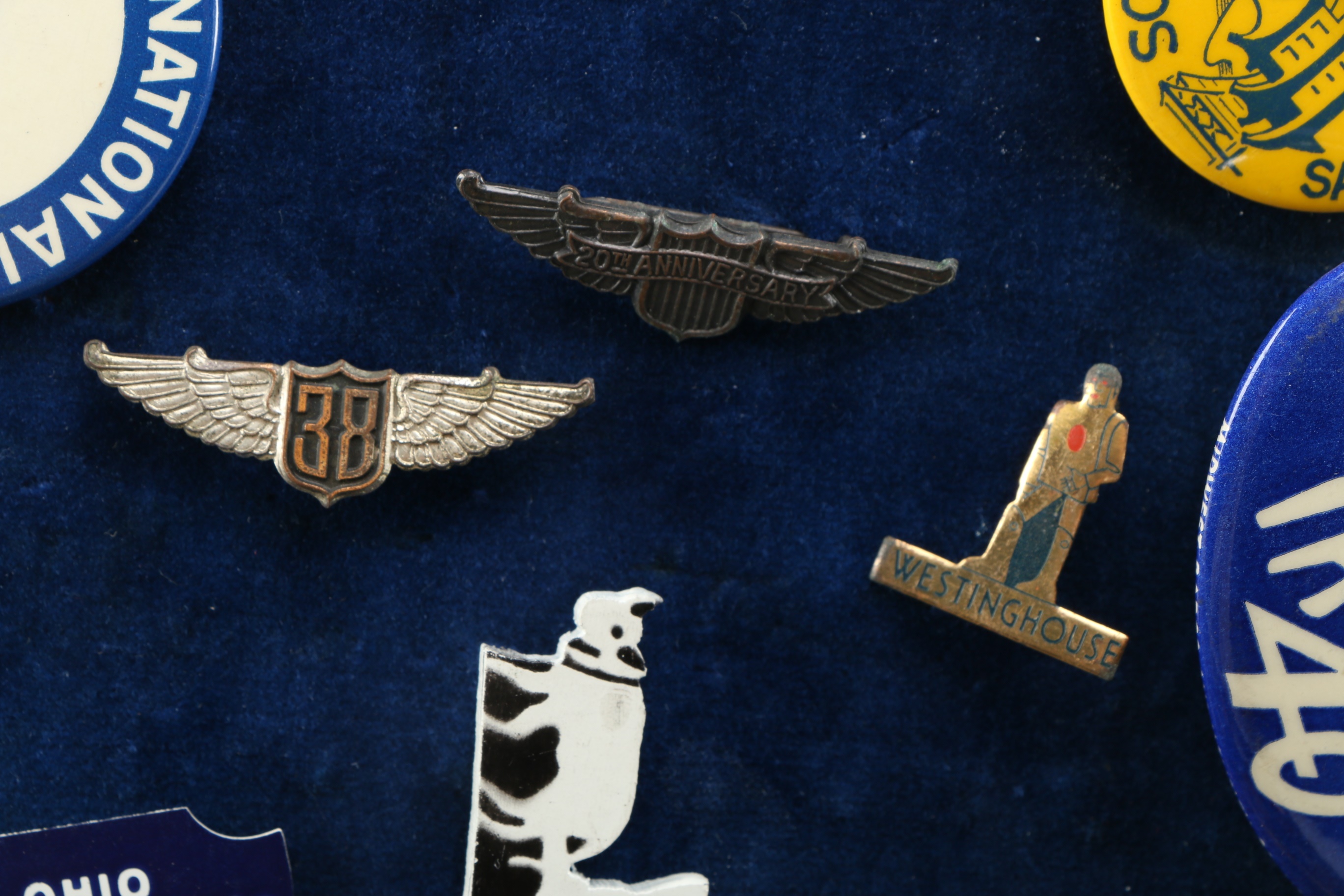 Circa 1937-41 American Legion Convention Pins with Ribbons