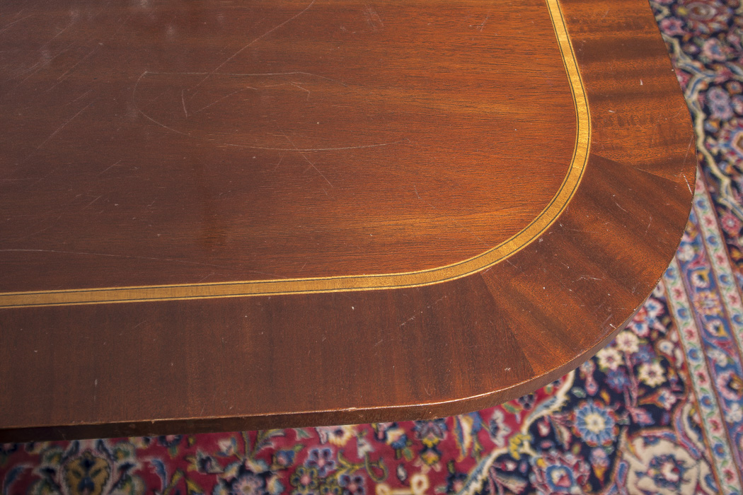 Vintage Double Pedestal Mahogany  Dining Table by Councill