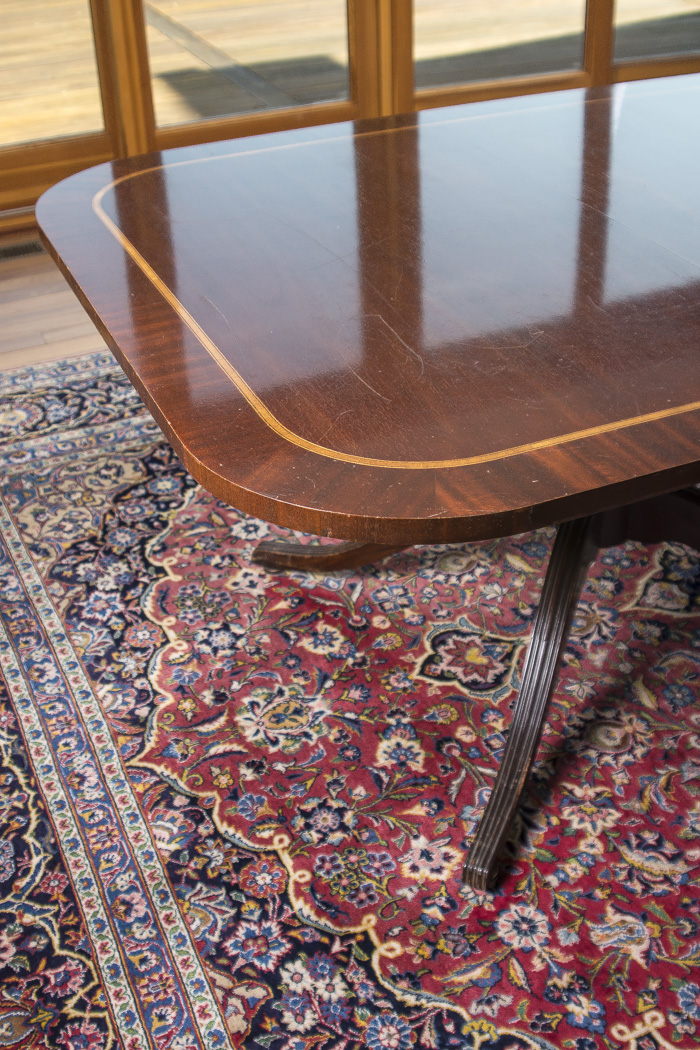 Vintage Double Pedestal Mahogany  Dining Table by Councill