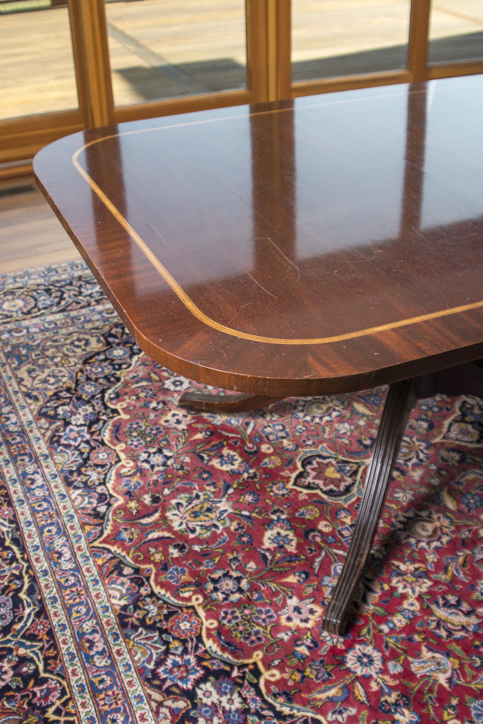 Vintage Double Pedestal Mahogany  Dining Table by Councill