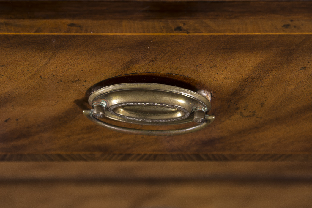 George III Style Mahogany Breakfront Secretaire by Baker