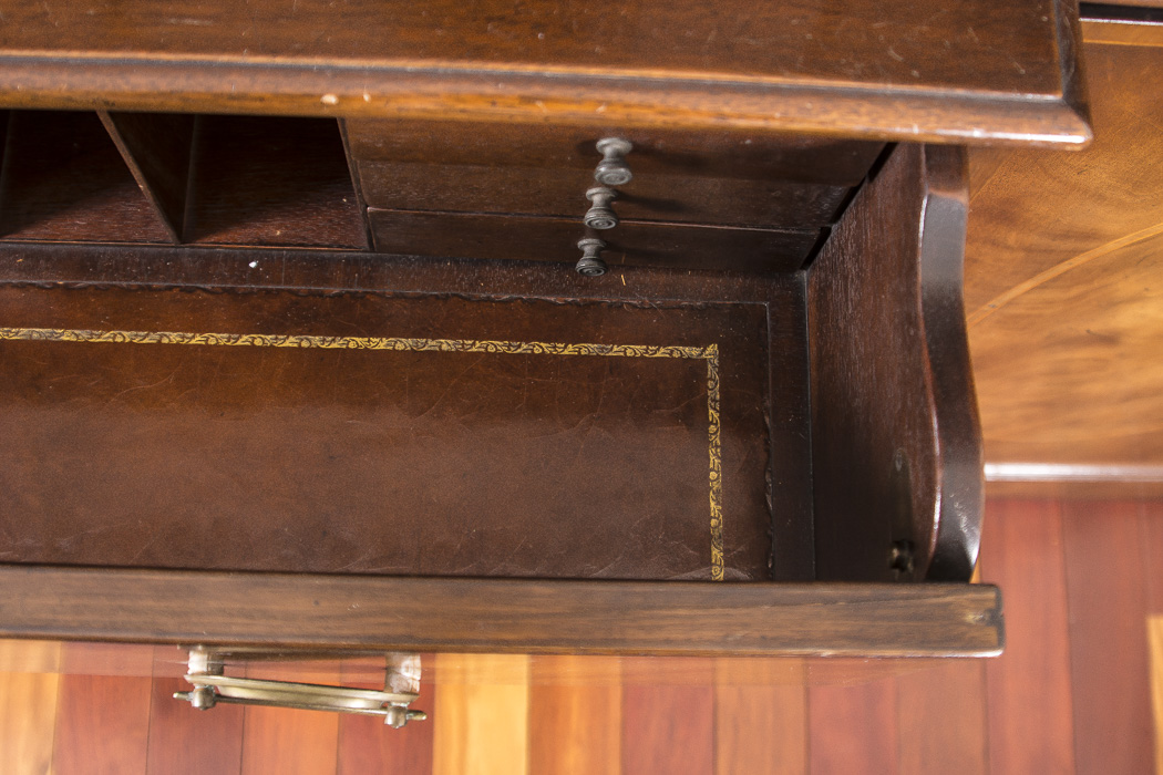 George III Style Mahogany Breakfront Secretaire by Baker