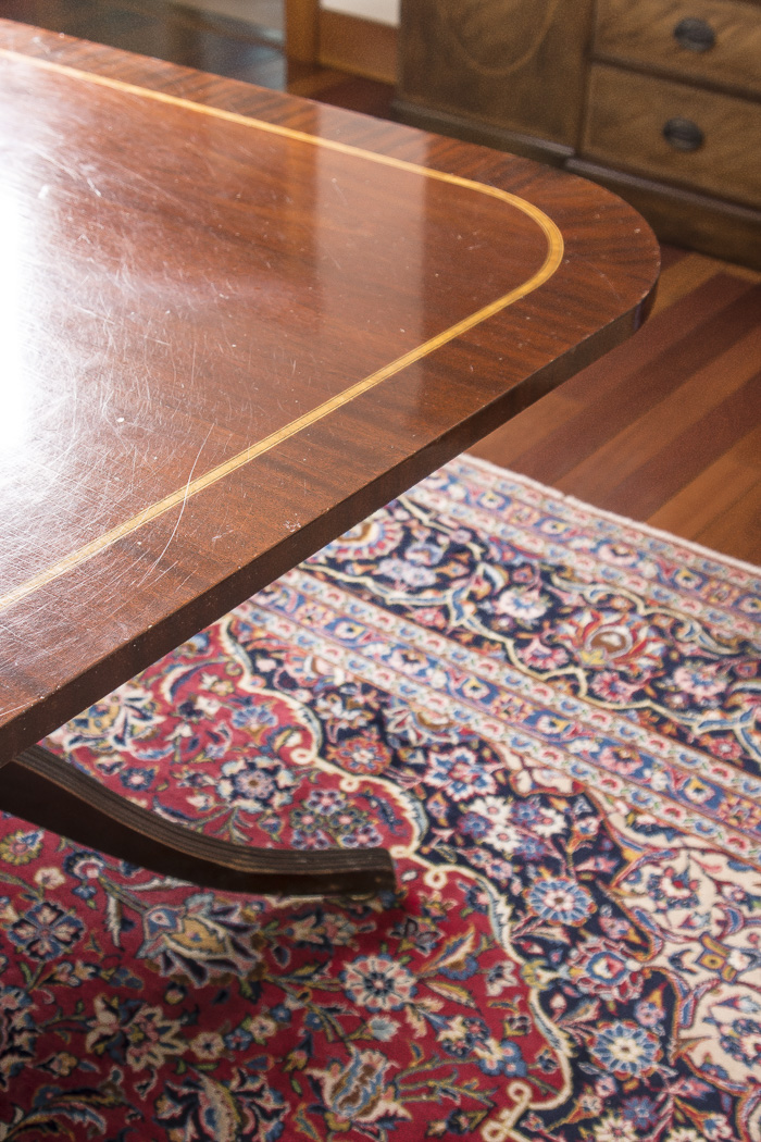 Vintage Double Pedestal Mahogany  Dining Table by Councill
