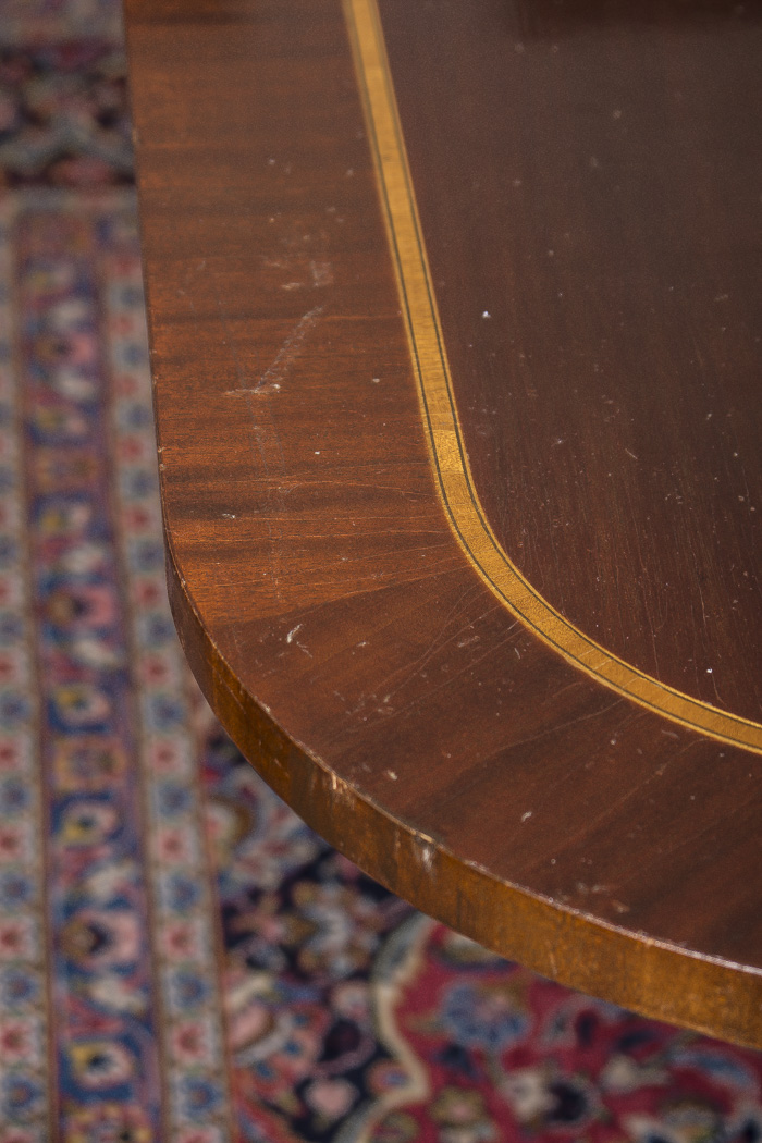 Vintage Double Pedestal Mahogany  Dining Table by Councill