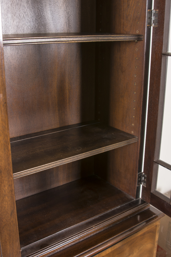 George III Style Mahogany Breakfront Secretaire by Baker