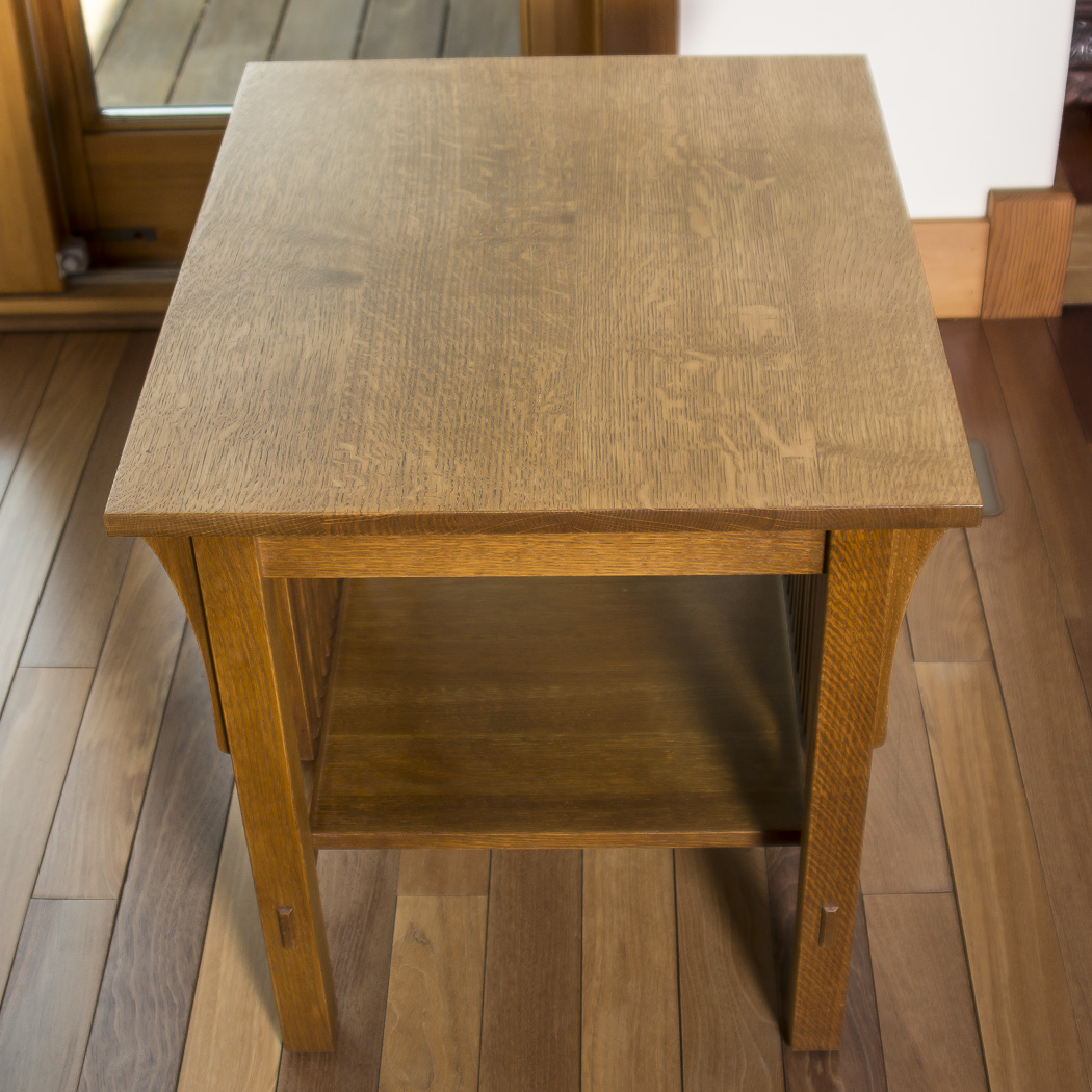 Pair of Stickley Mission Style Oak End Tables