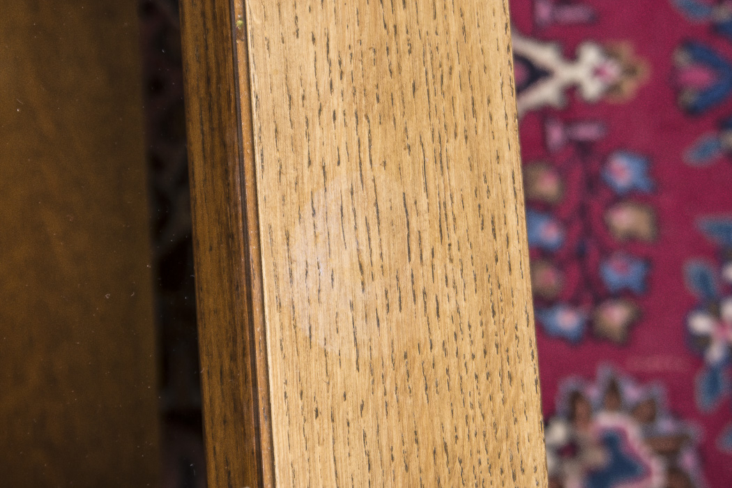 Stickley Mission Style Oak Coffee Table with Glass Top