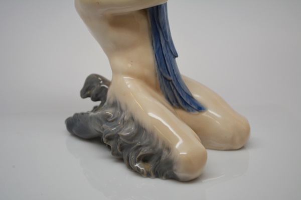 Vintage 1951 Royal Copenhagen Faun/Satyr and Parrot Figurine