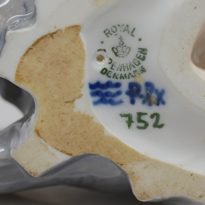 Vintage 1951 Royal Copenhagen Faun/Satyr and Parrot Figurine