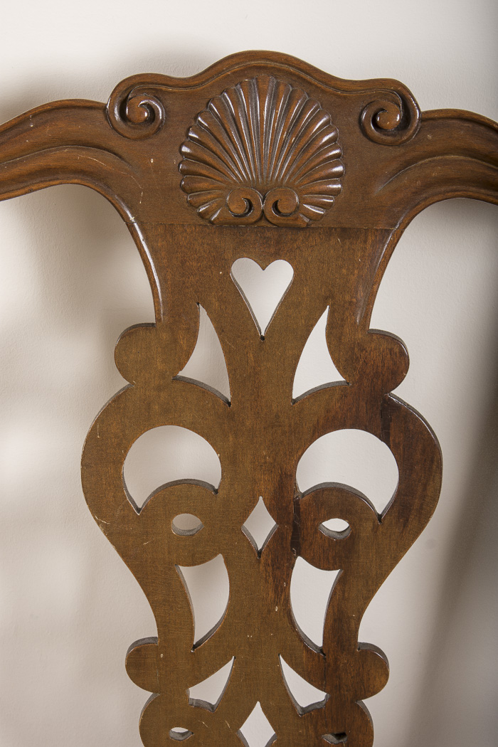 Mahogany Chippendale Style  Armchair