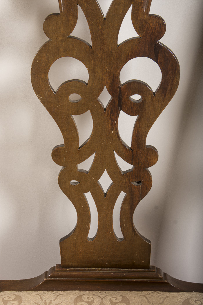 Mahogany Chippendale Style  Armchair