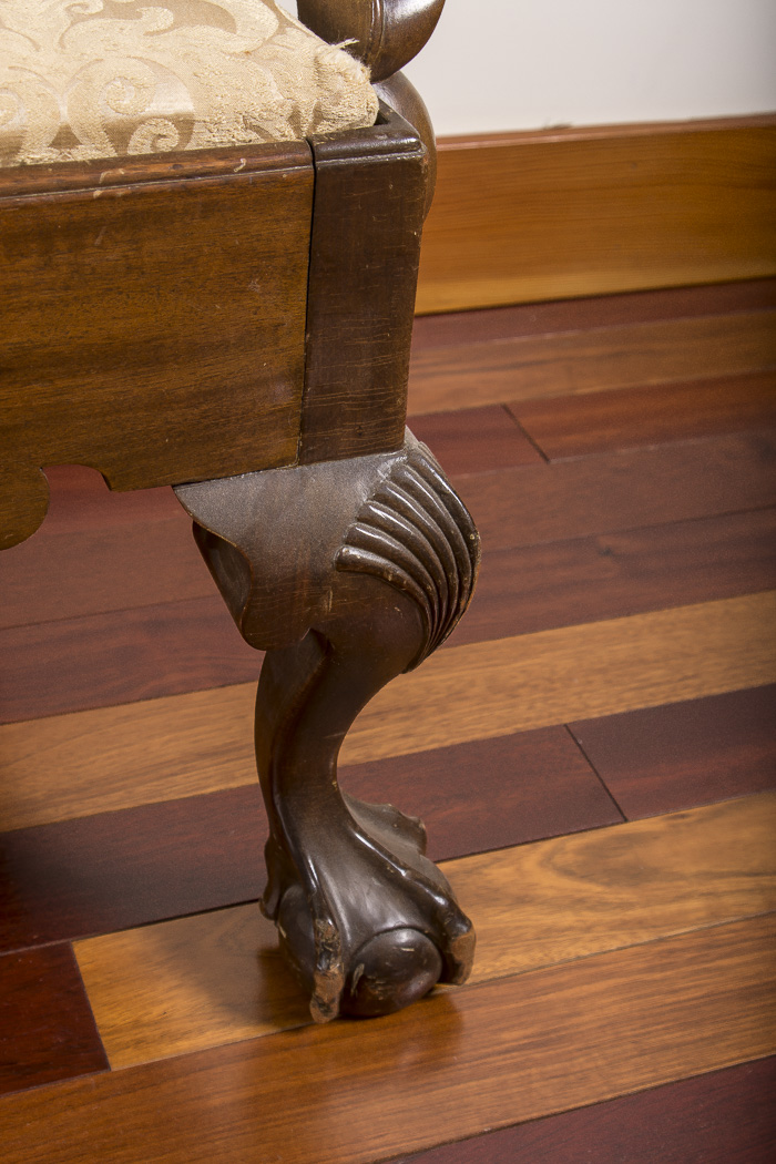 Mahogany Chippendale Style  Armchair