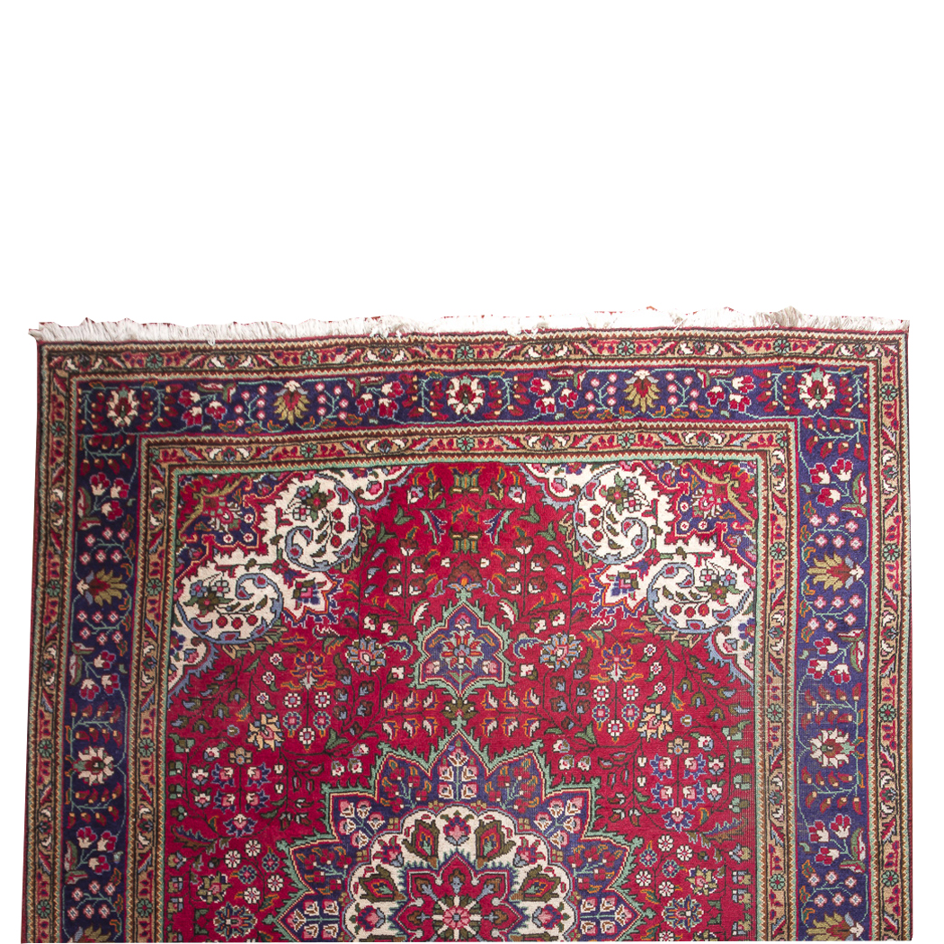 Hand-Knotted Tabriz Wool Area Rug