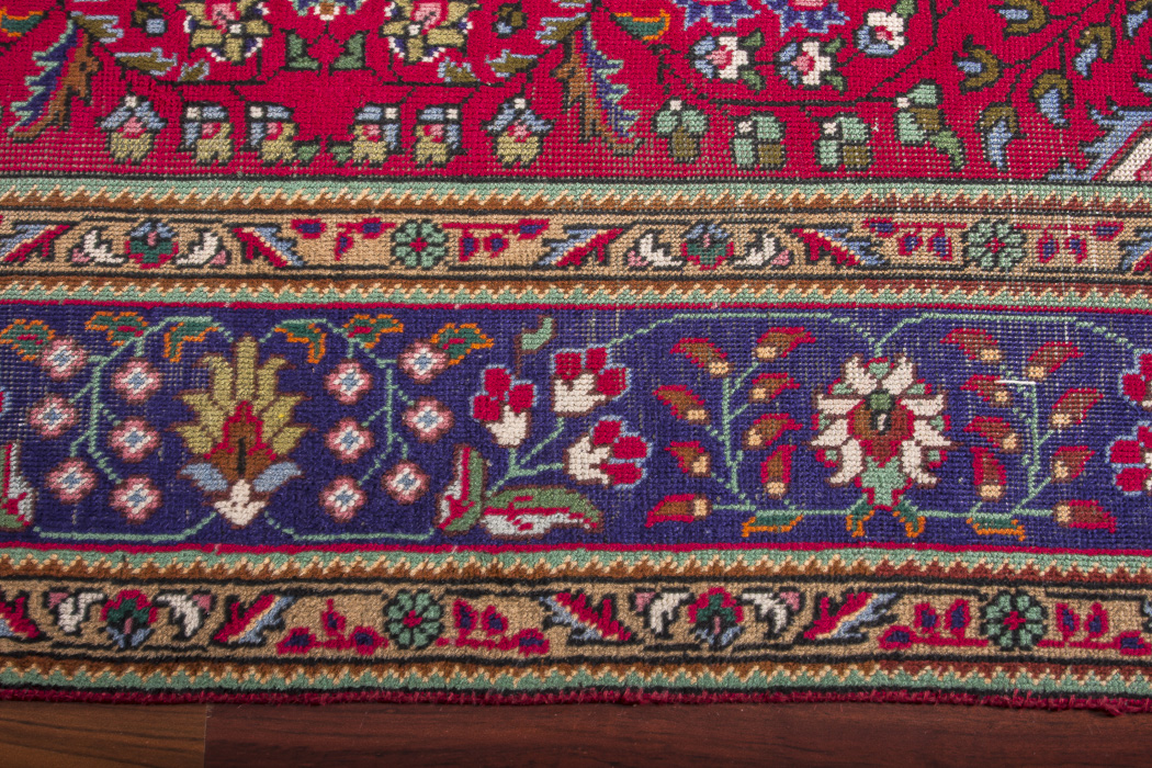 Hand-Knotted Tabriz Wool Area Rug