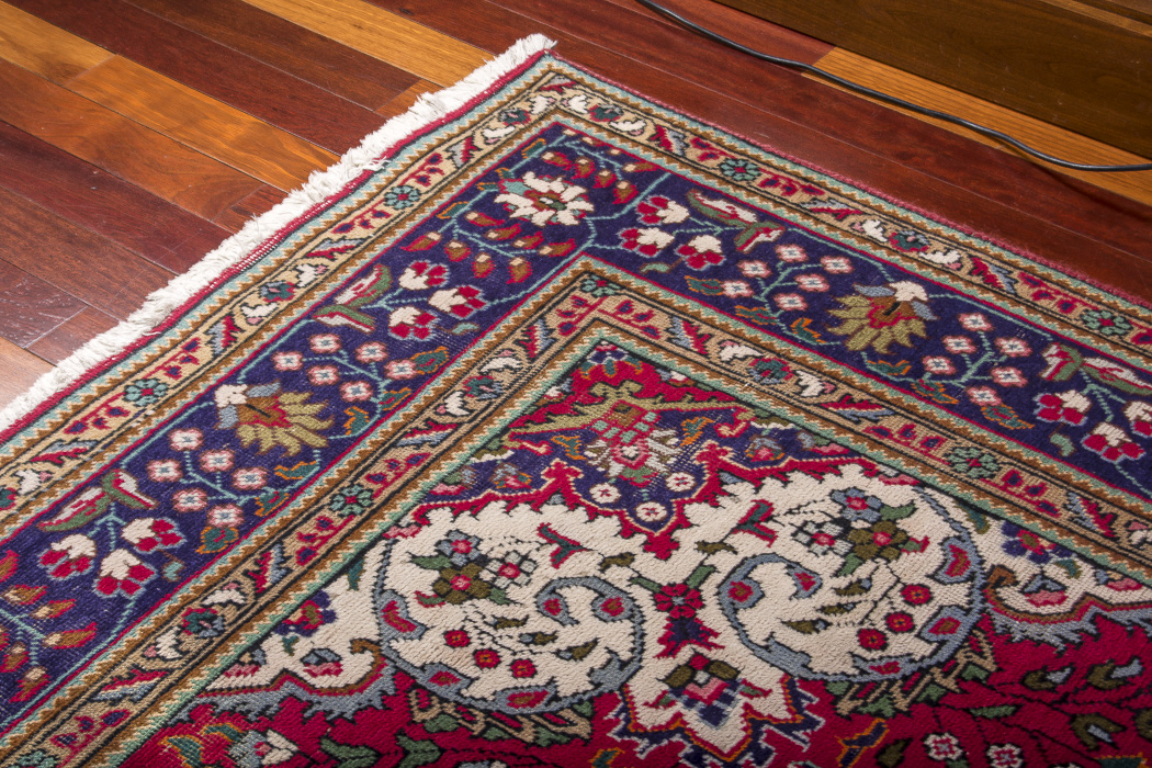 Hand-Knotted Tabriz Wool Area Rug