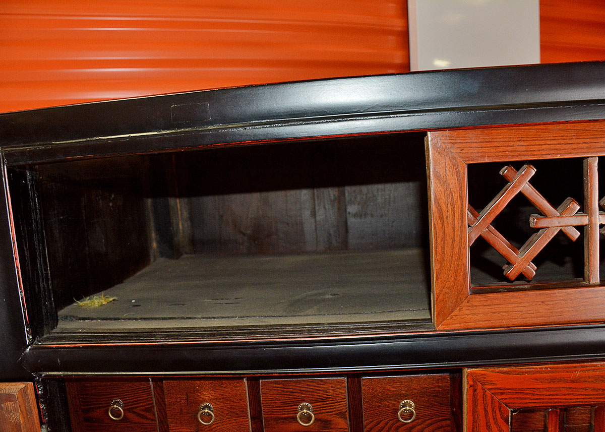 Oak Chinese Apothecary Cabinet