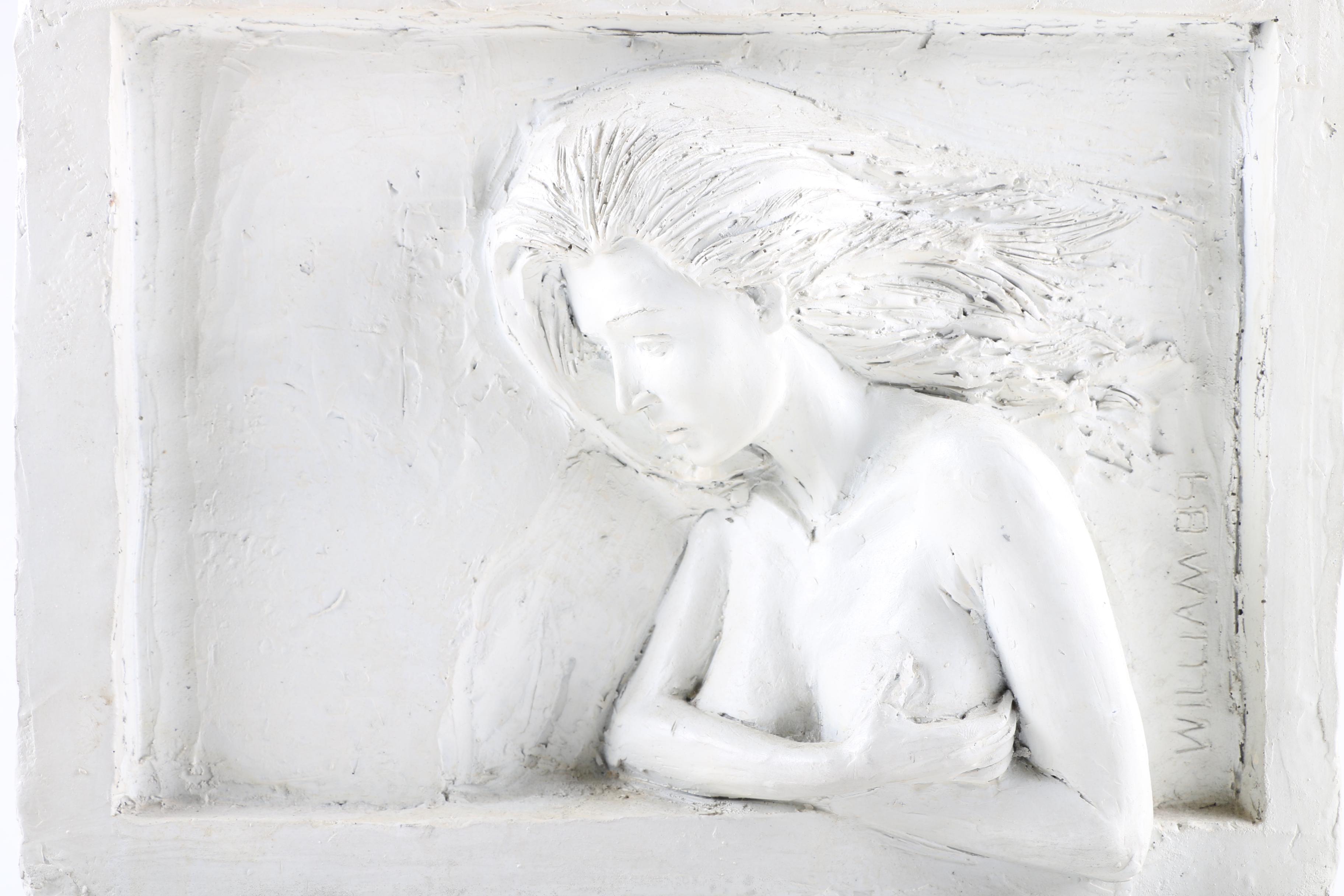 Relief Carving of Female Nude in Clay