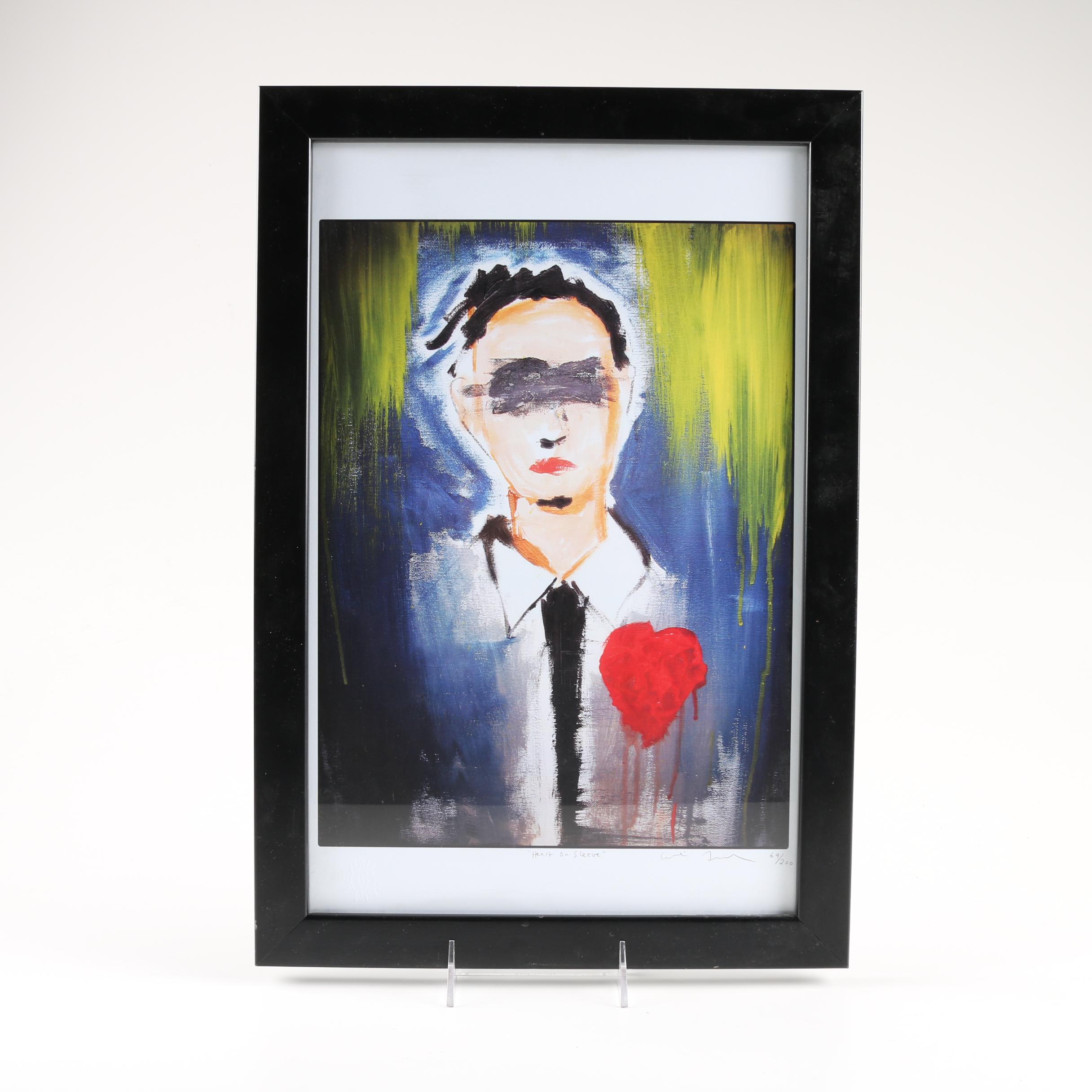 Colin Frangicetto Limited Edition Giclee "Heart on Sleeve"