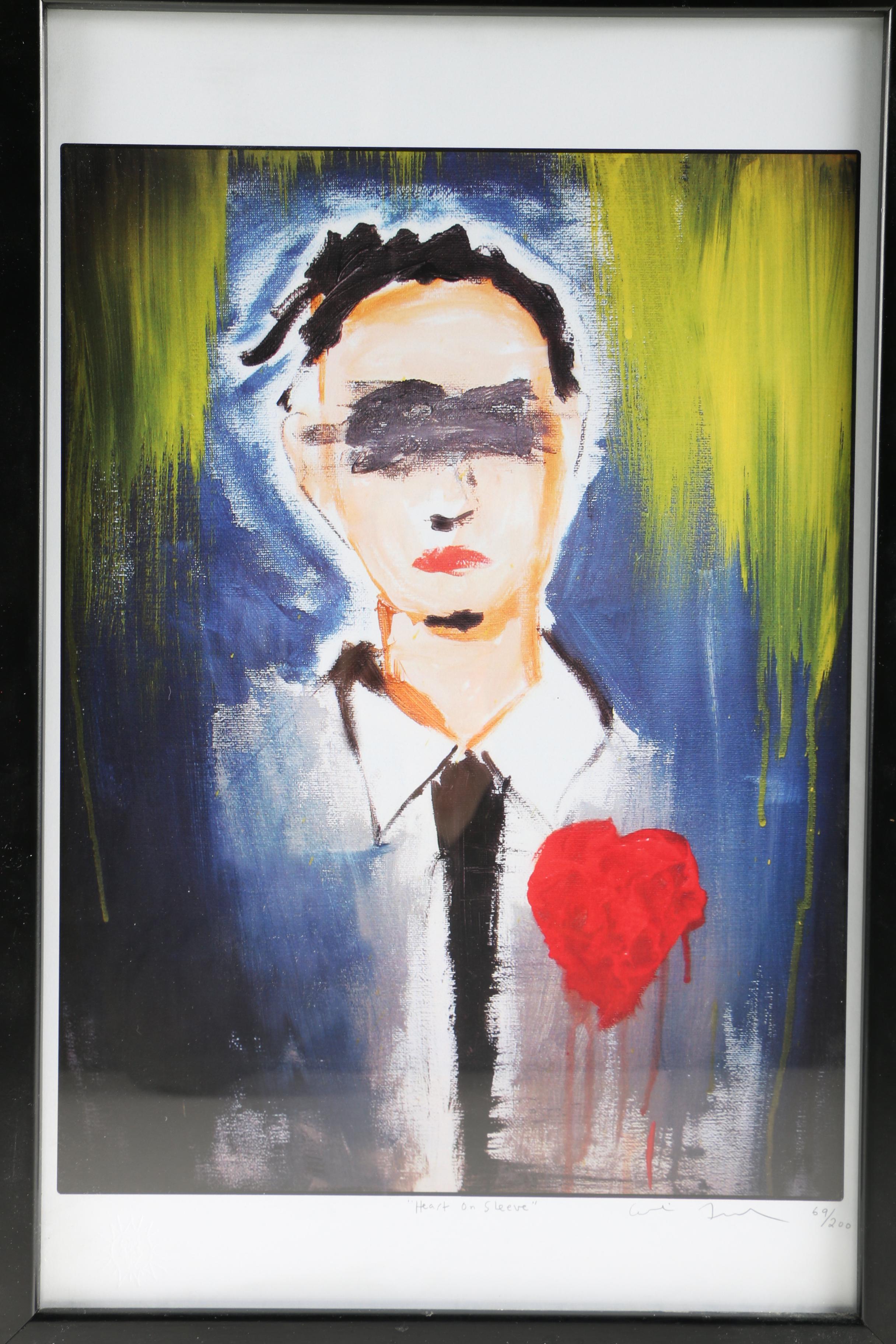 Colin Frangicetto Limited Edition Giclee "Heart on Sleeve"