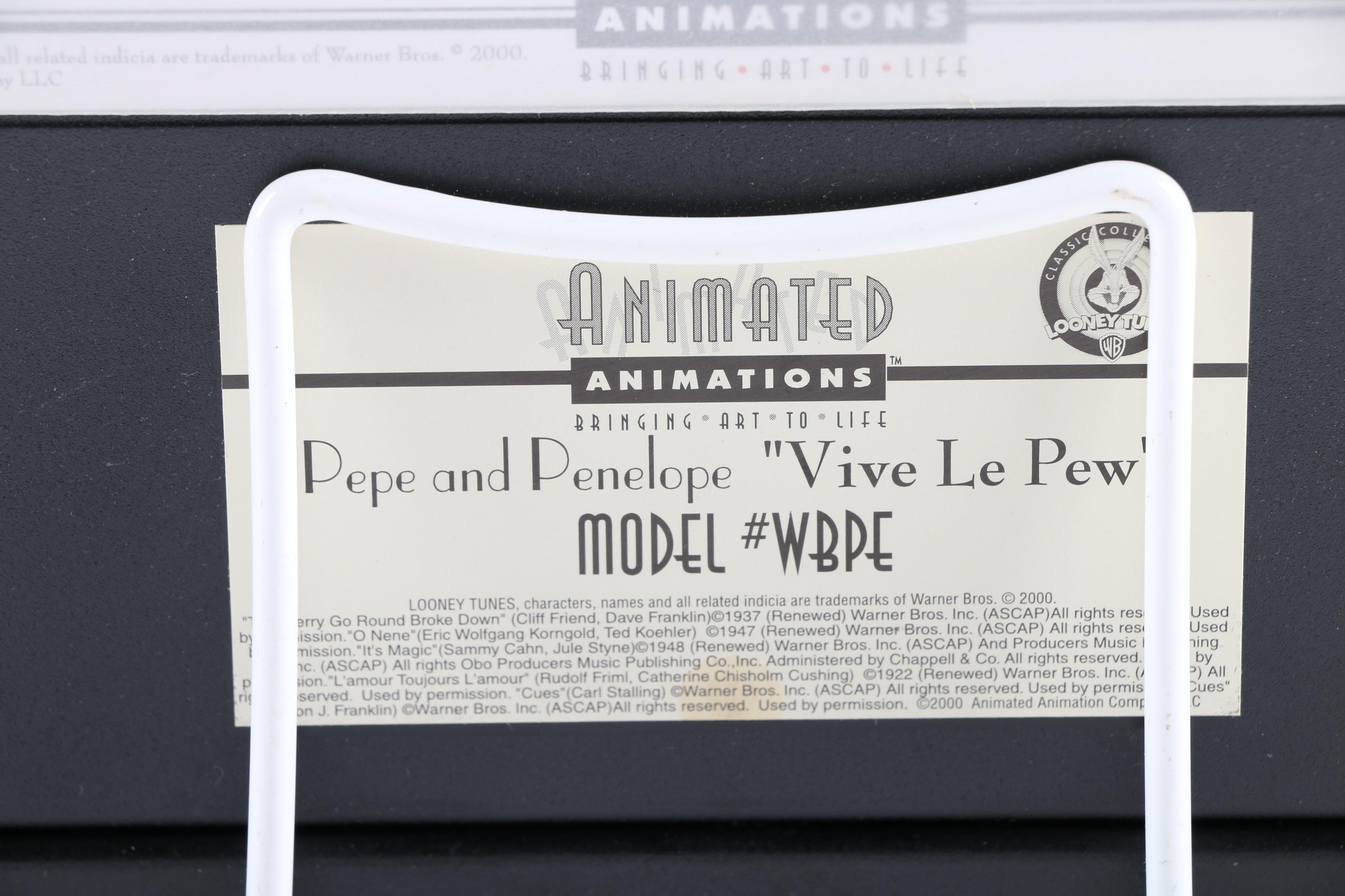 Limited Edition Animated Animations "Vive Le Pew"