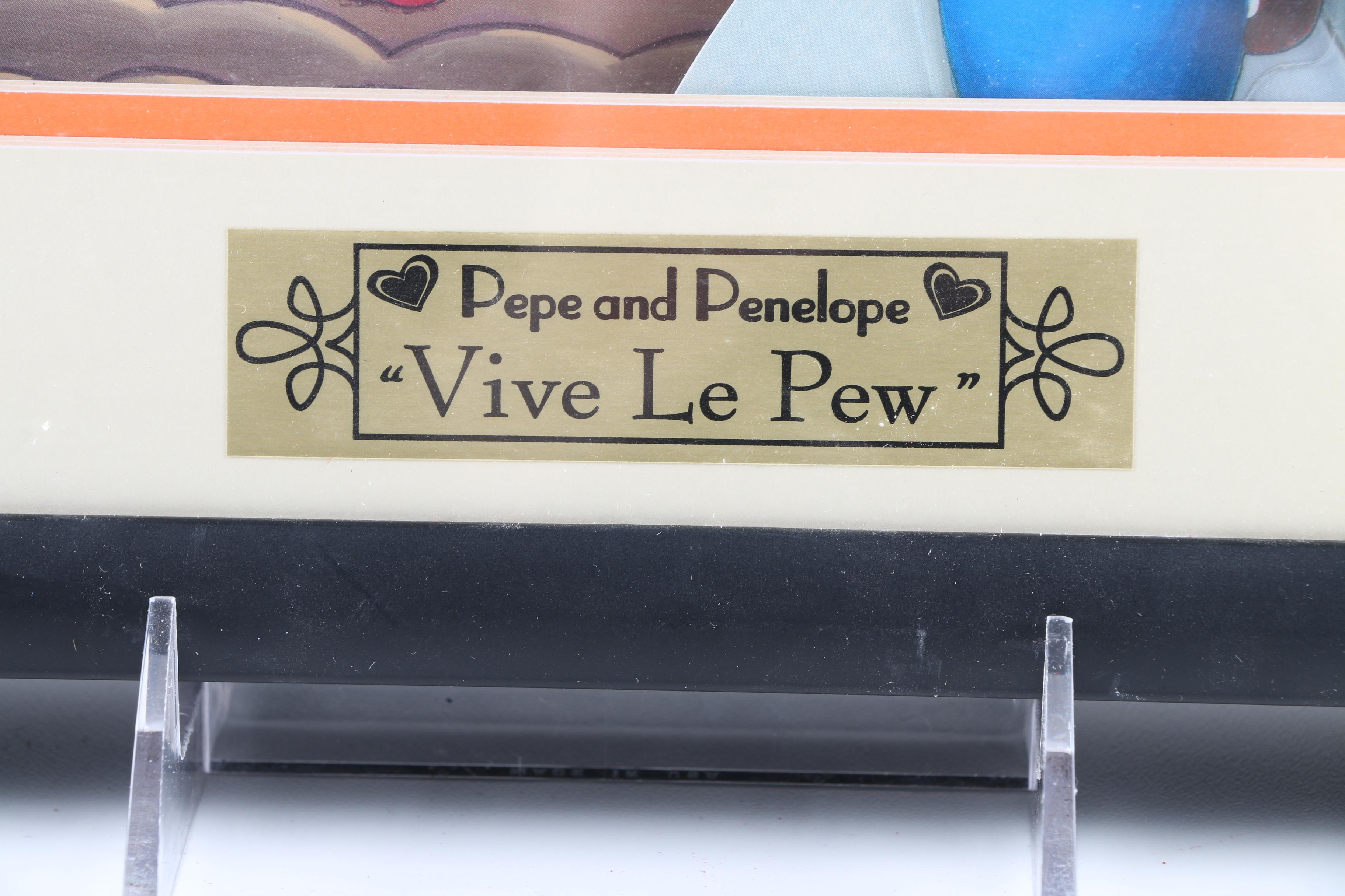 Animated Animations Limited Edition Layered Offset Lithograph "Vive Le Pew"