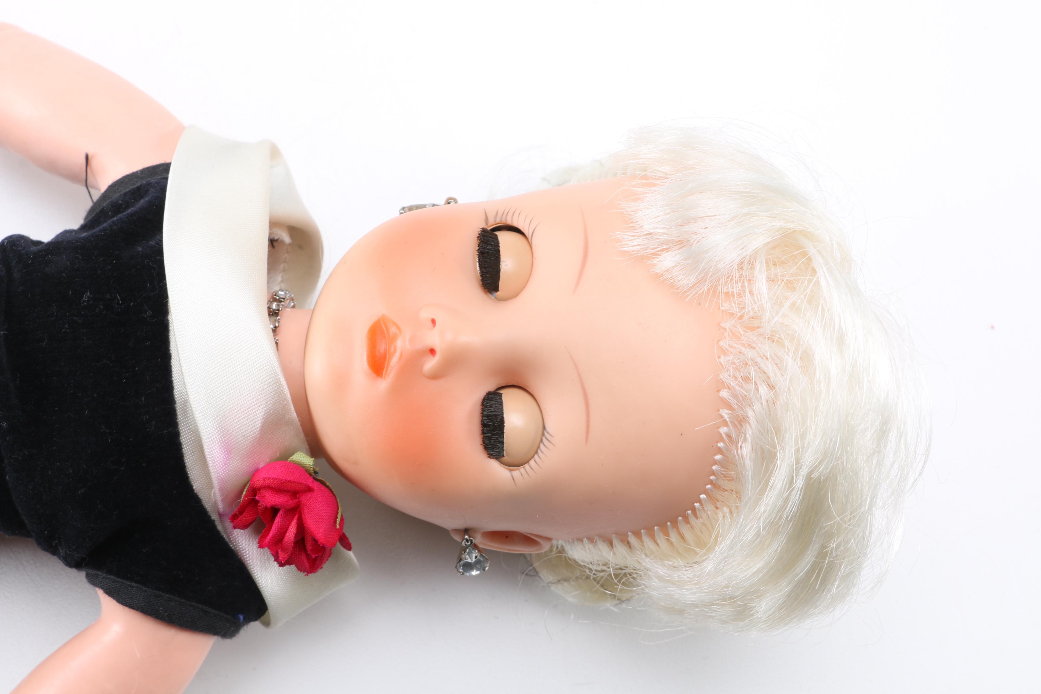 Vintage Horsman Cindy Doll and Wardrobe Case