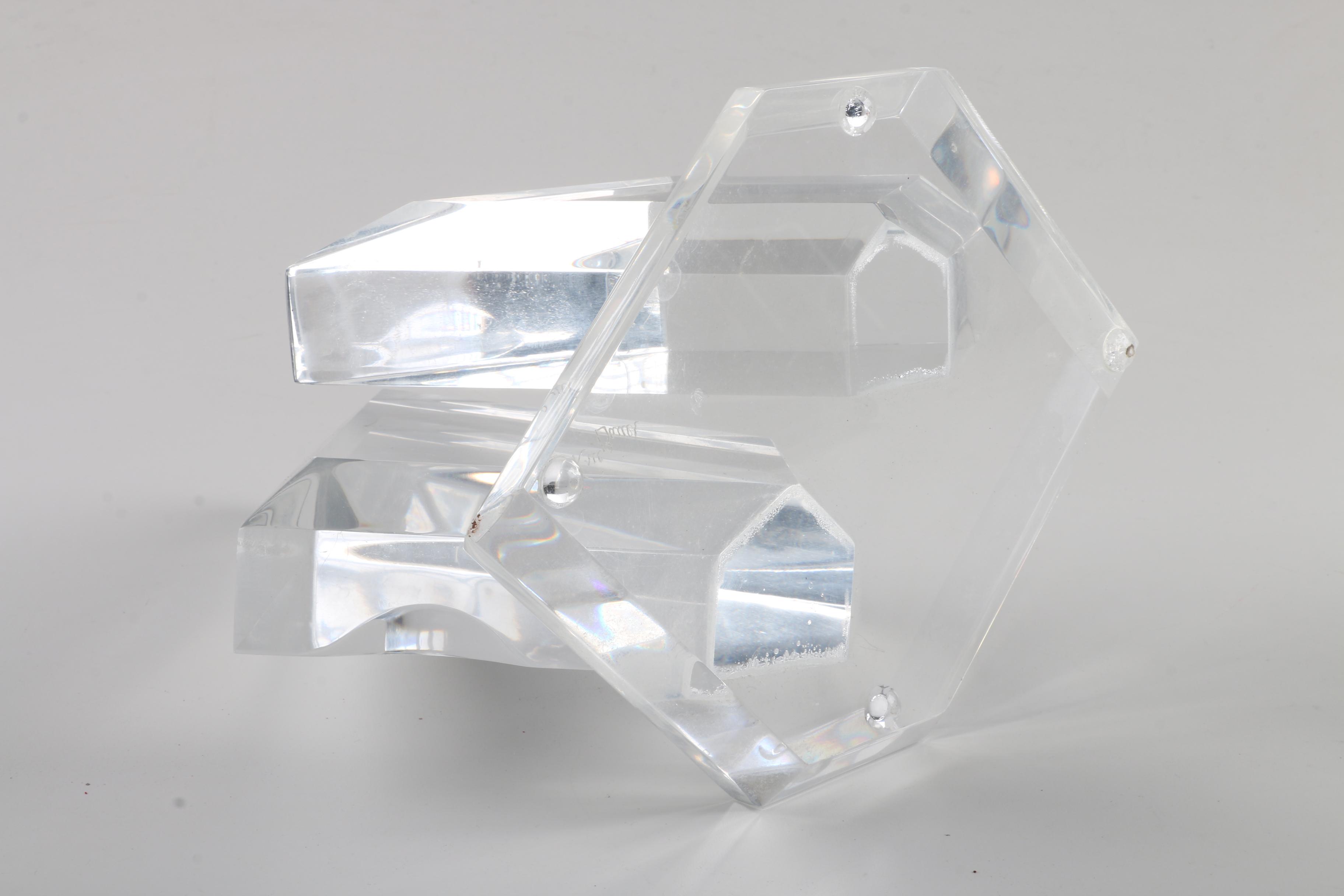 Eric Bauer Geometric Lucite Sculpture