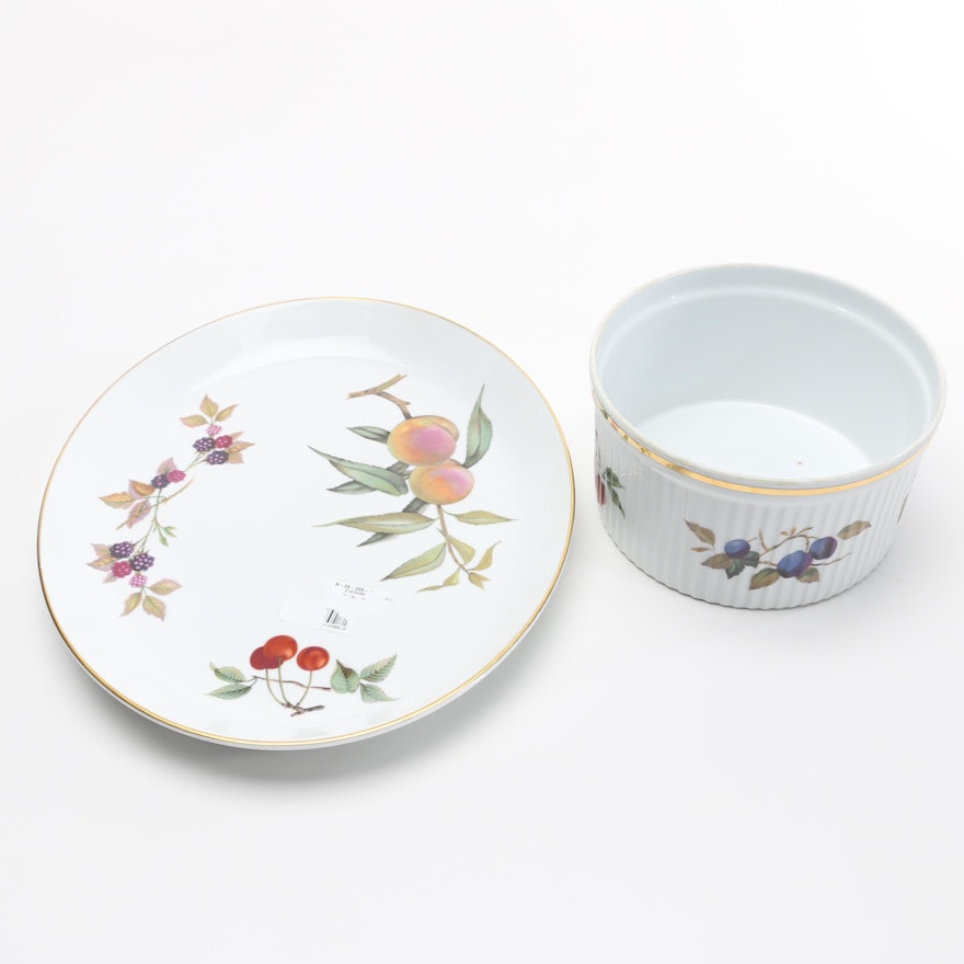 Royal Worcester Porcelain "Evesham" Serveware