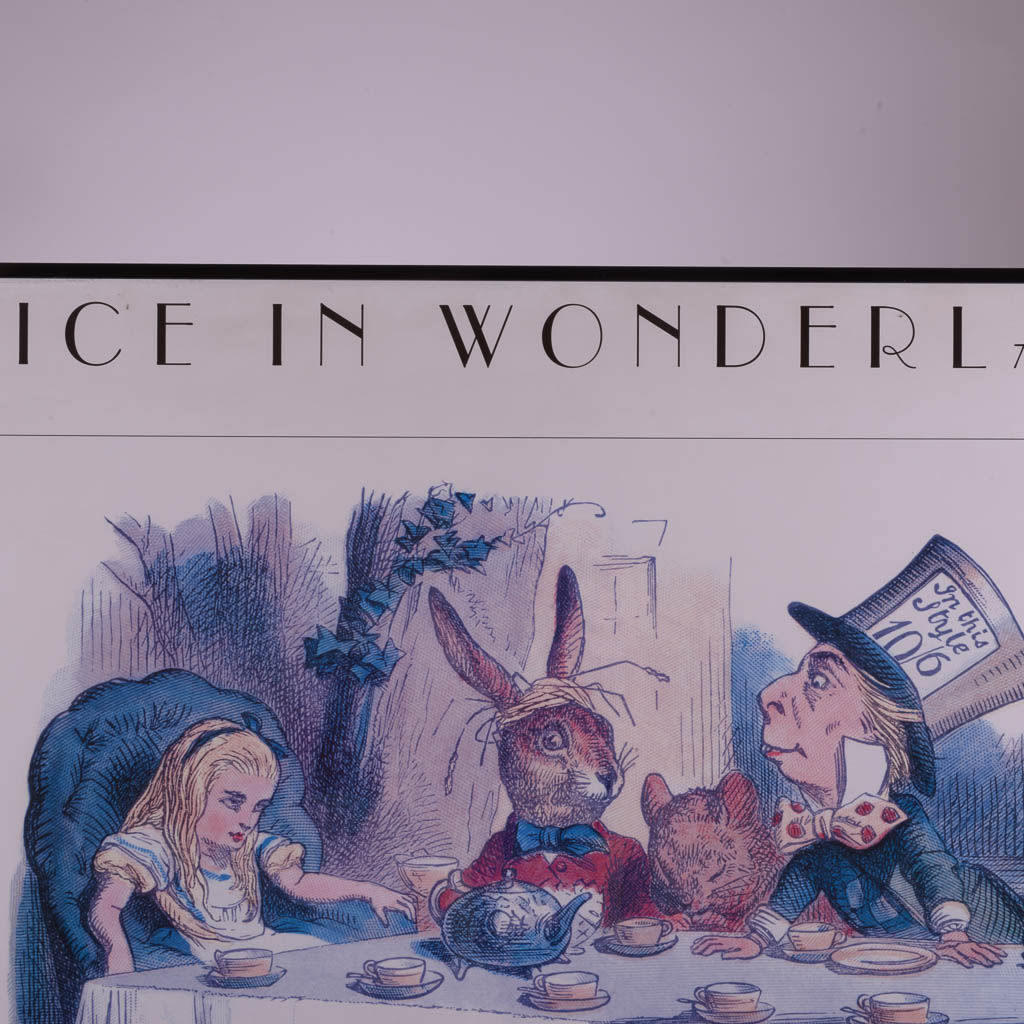 John Tennial Alice in Wonderland's 'The Mad Hatter's Tea Party" Offset Lithograph