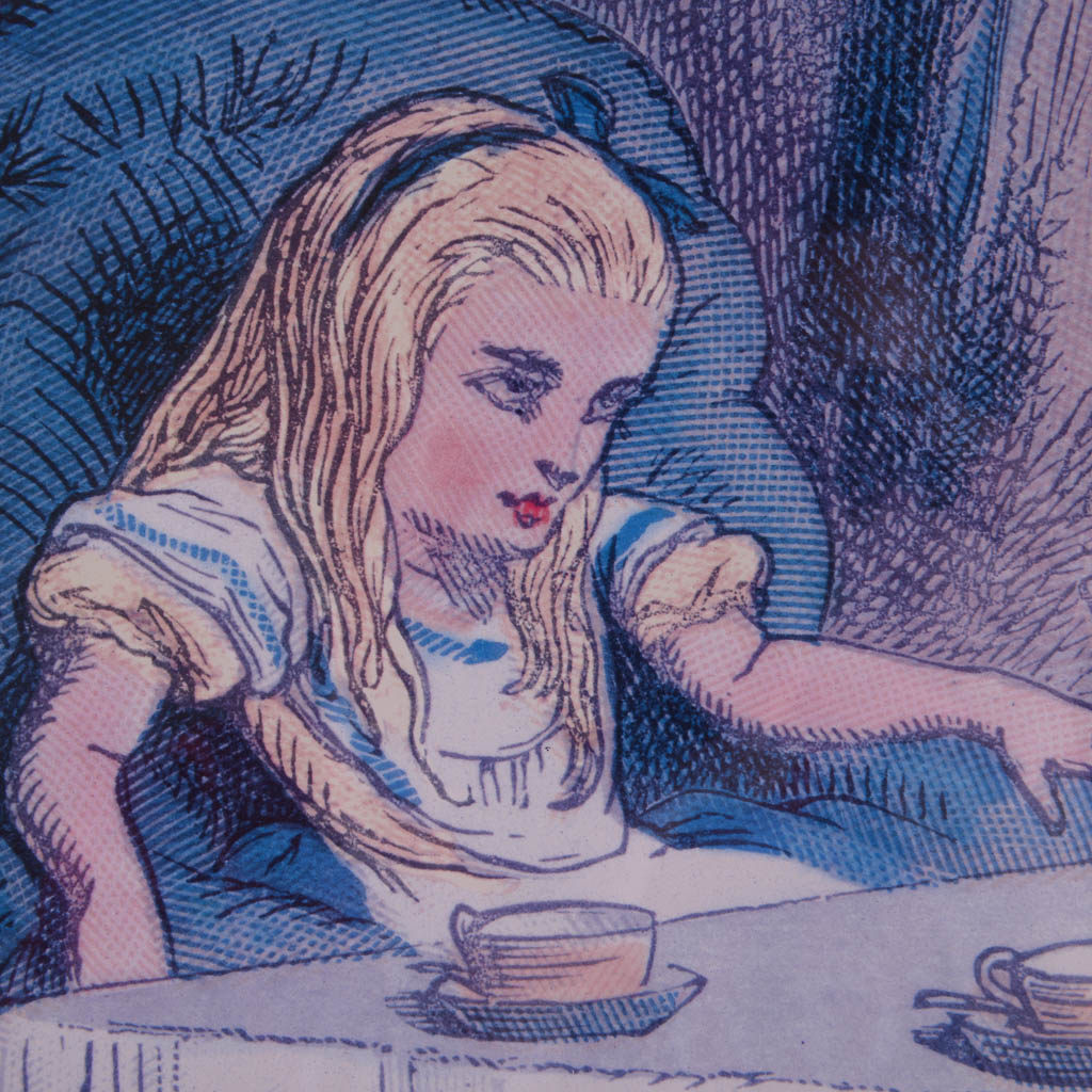 John Tennial Alice in Wonderland's 'The Mad Hatter's Tea Party" Offset Lithograph