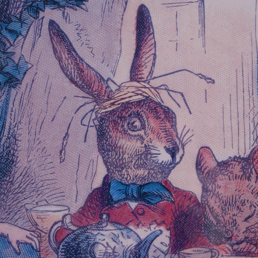 John Tennial Alice in Wonderland's 'The Mad Hatter's Tea Party" Offset Lithograph