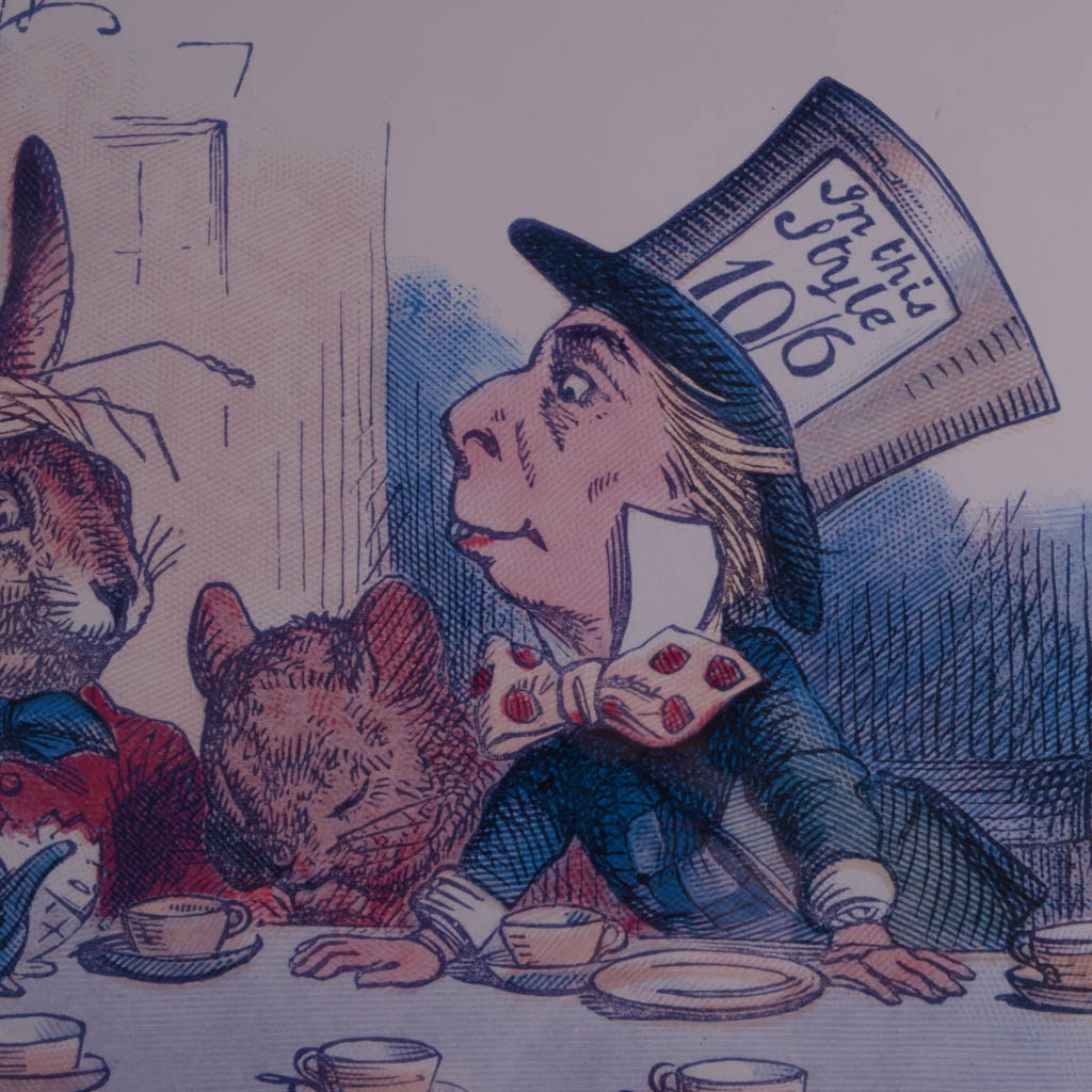 John Tennial Alice in Wonderland's 'The Mad Hatter's Tea Party" Offset Lithograph