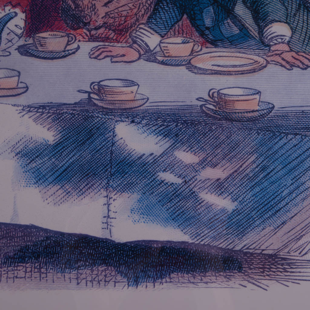 John Tennial Alice in Wonderland's 'The Mad Hatter's Tea Party" Offset Lithograph
