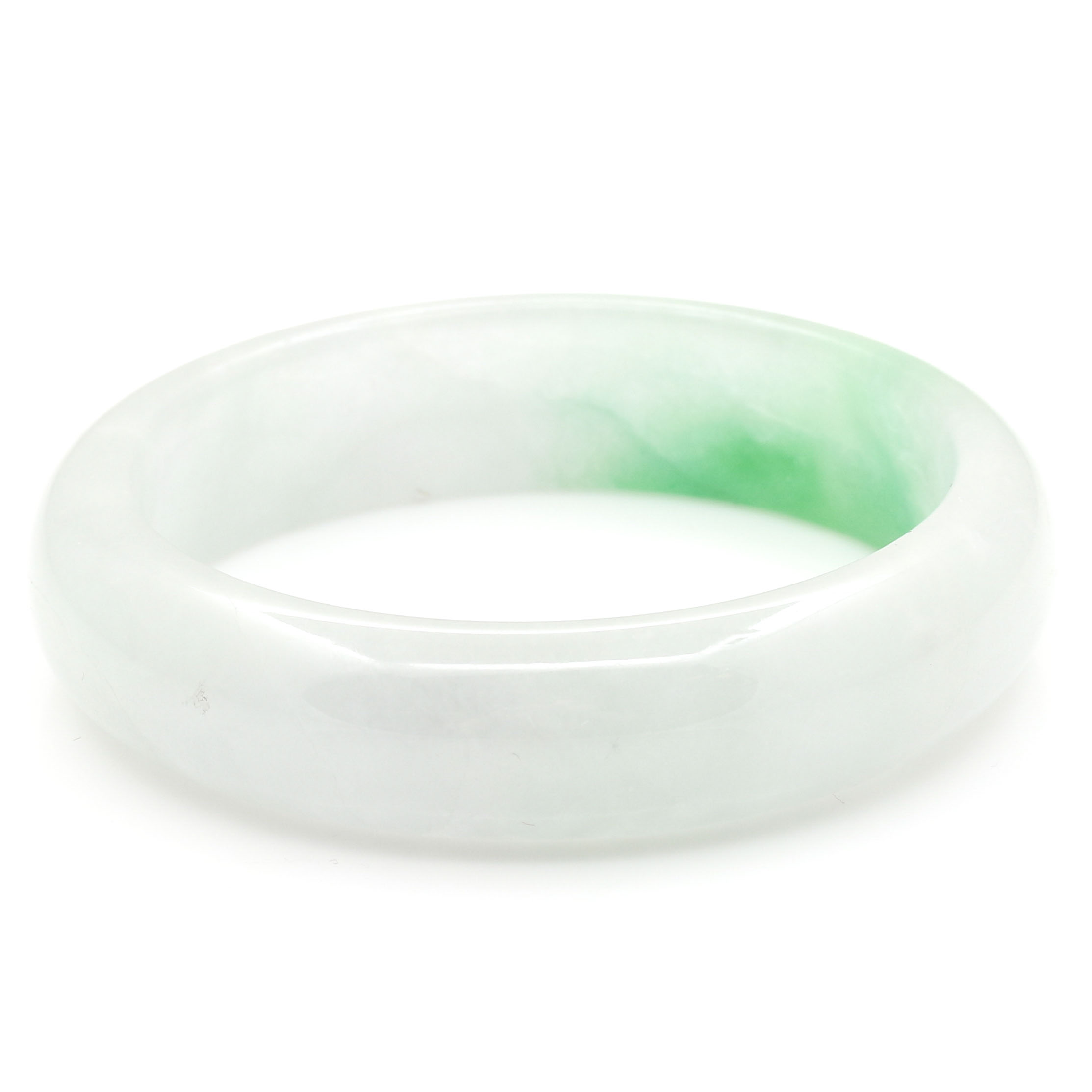 Carved Jade Bangle Bracelet