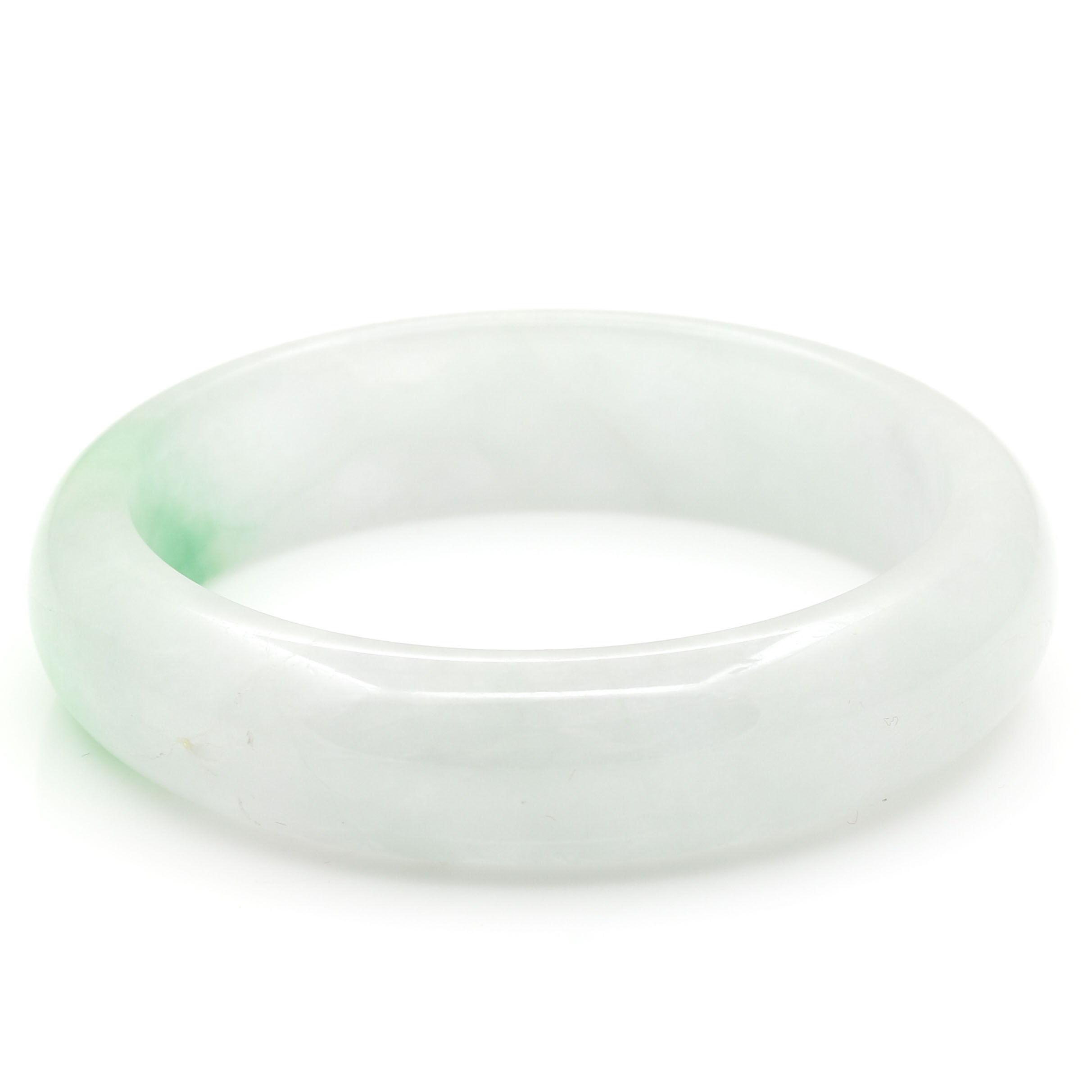 Carved Jade Bangle Bracelet