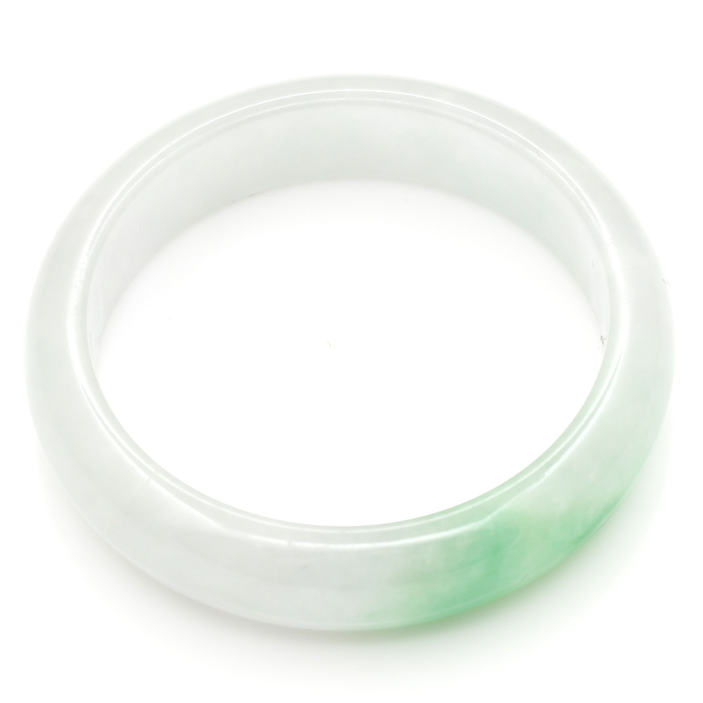 Carved Jade Bangle Bracelet