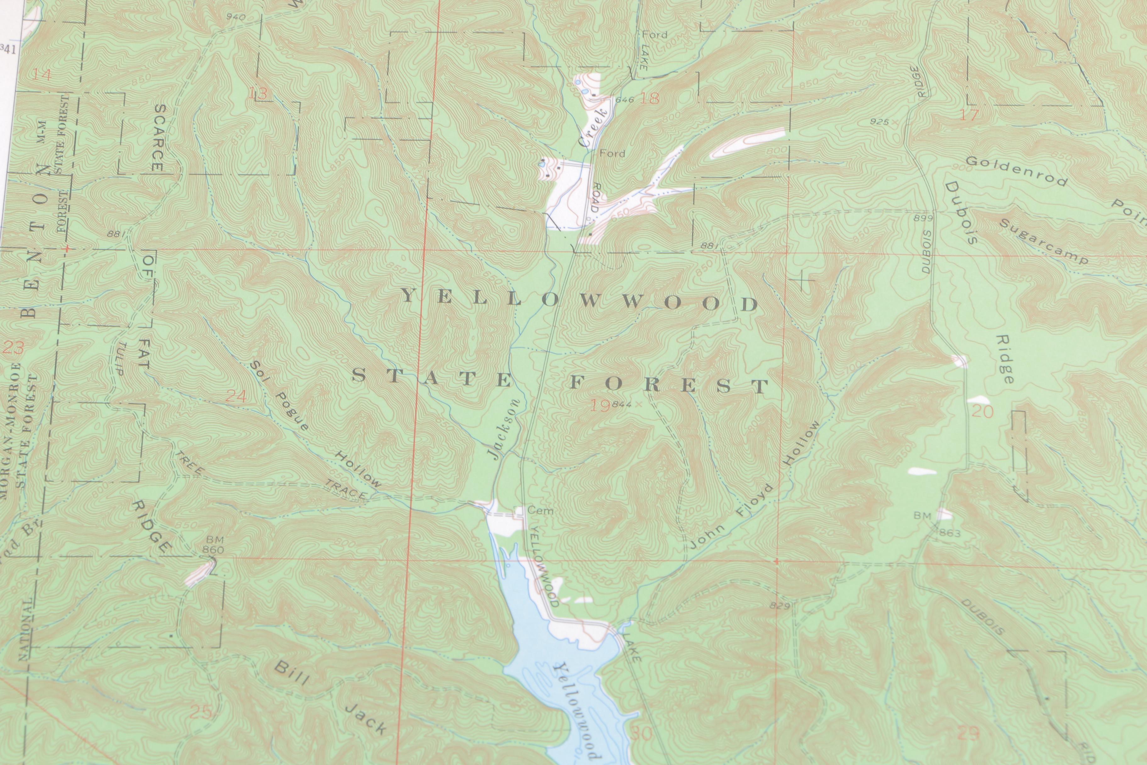 Topographic Maps of Indiana