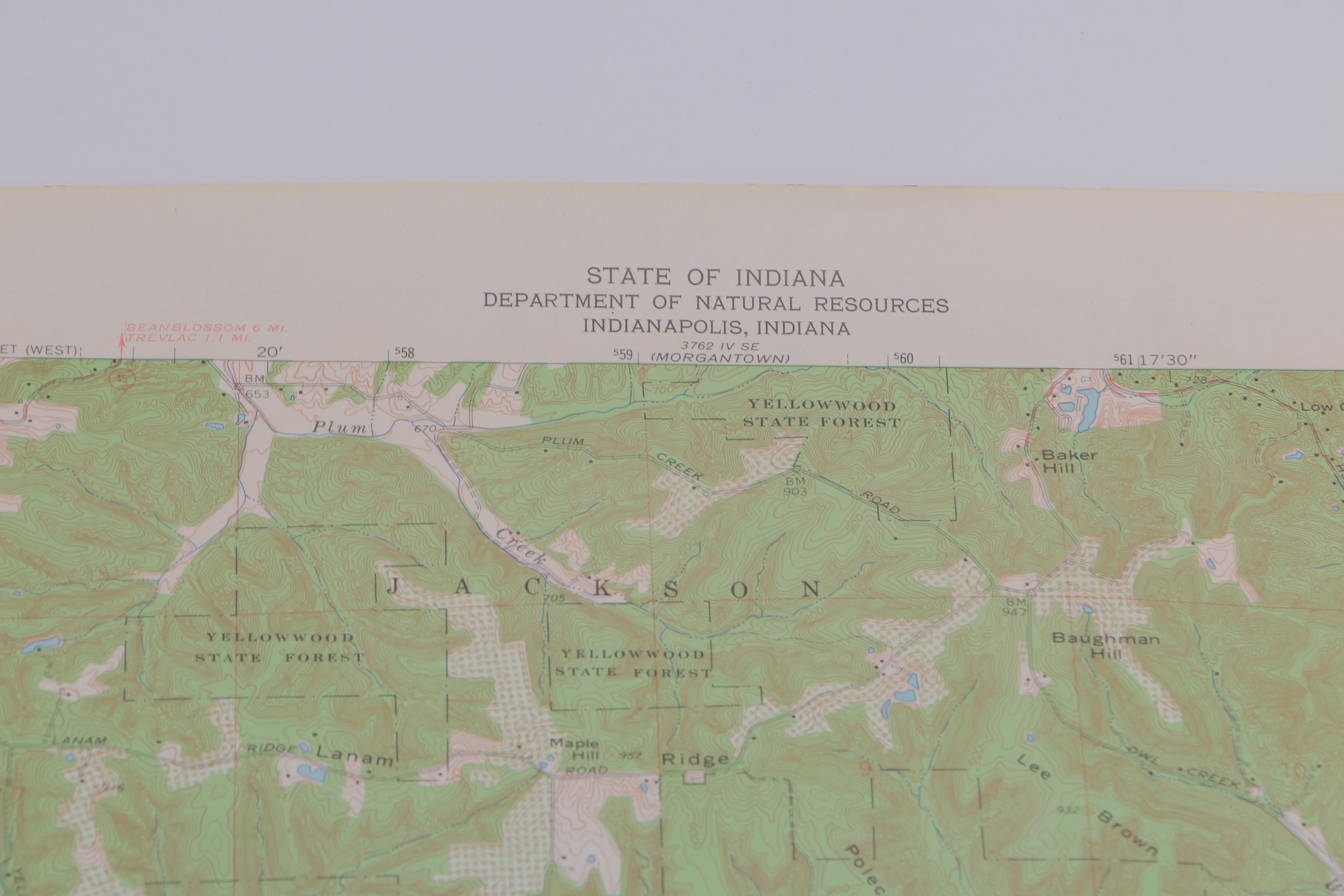 Topographic Maps of Indiana