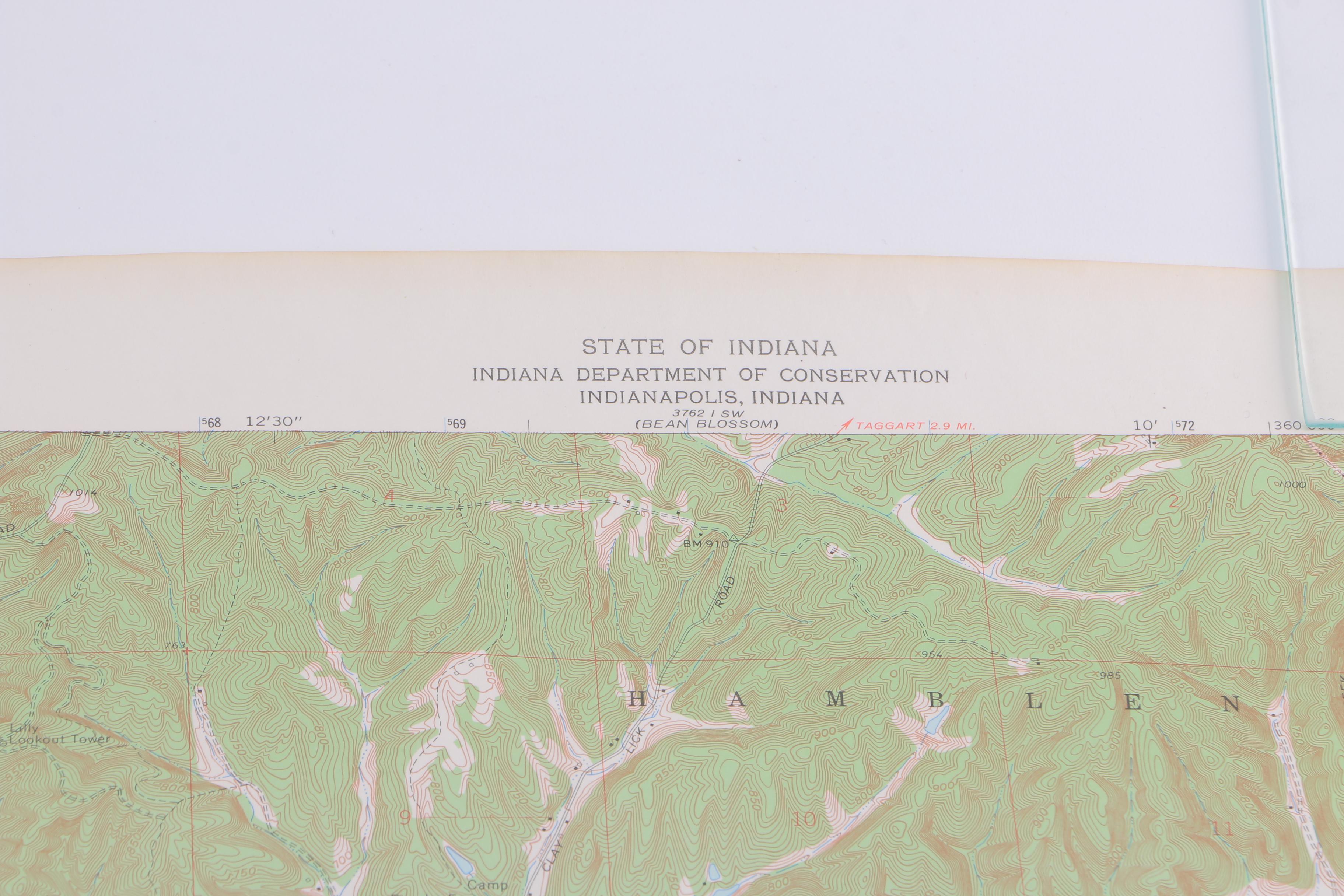 Topographic Maps of Indiana