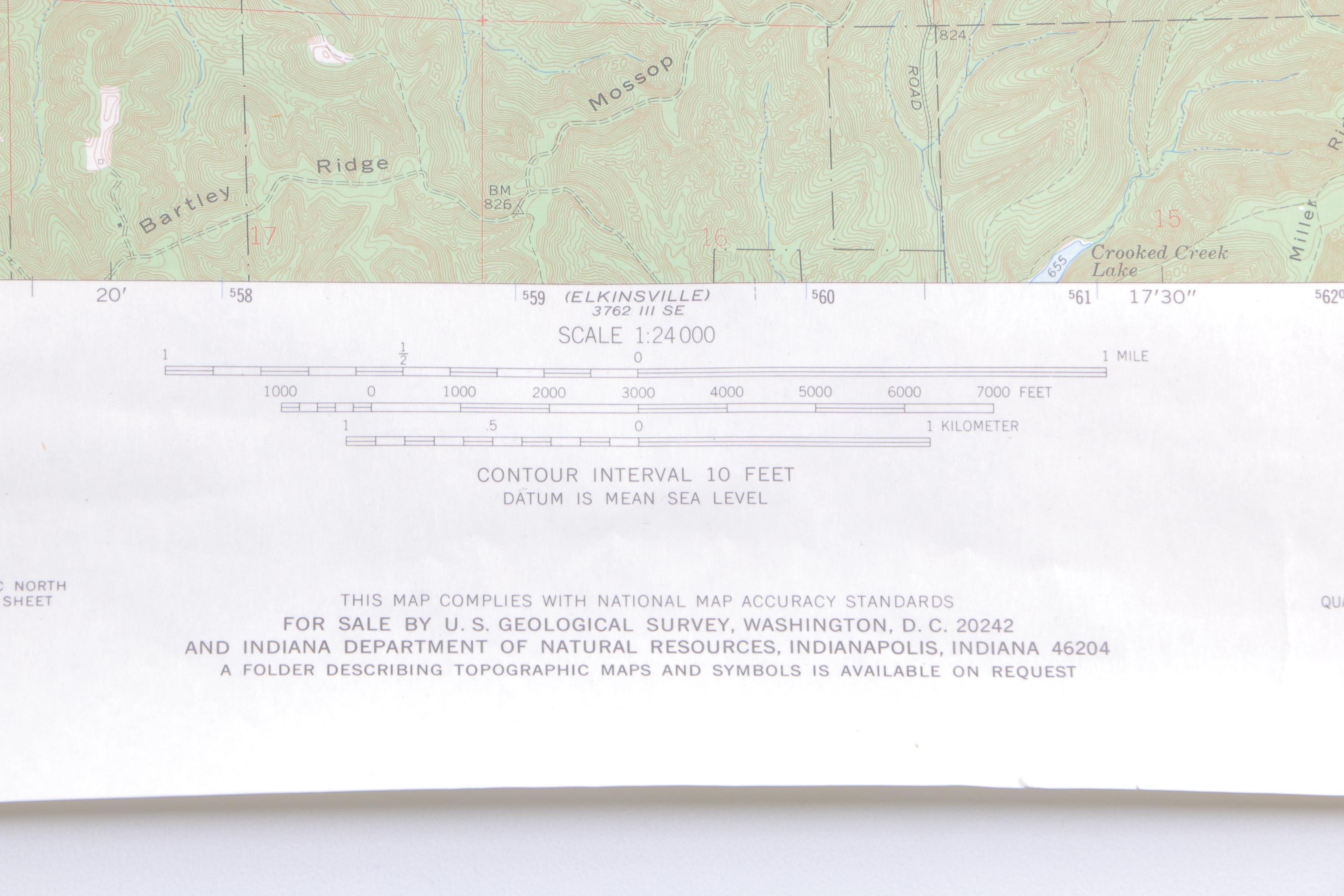 Topographic Maps of Indiana
