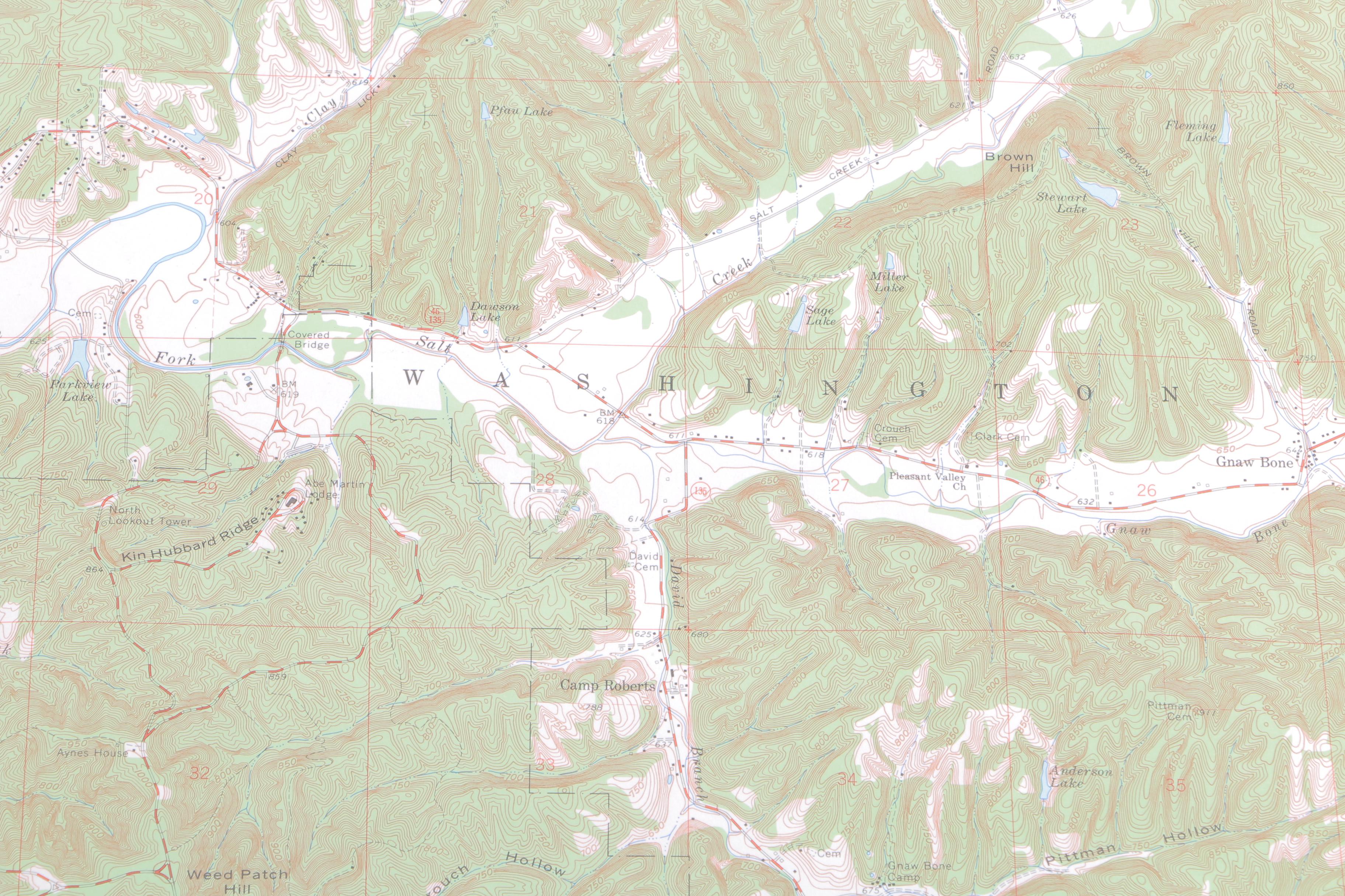 Topographic Maps of Indiana