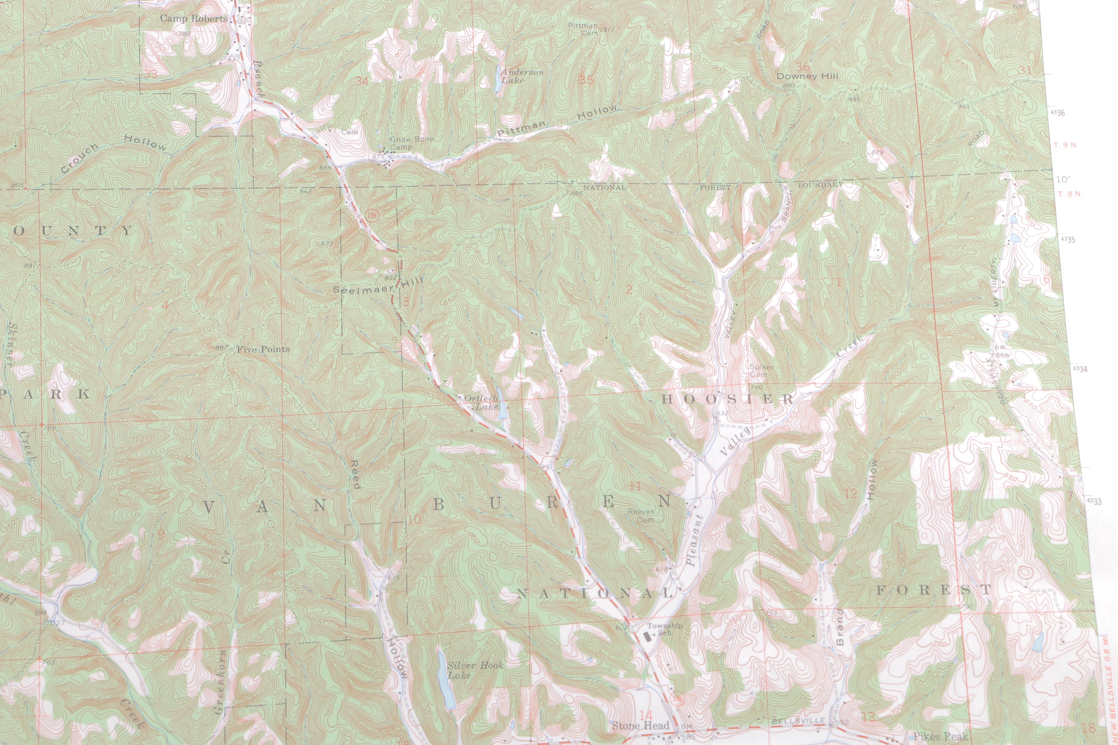 Topographic Maps of Indiana