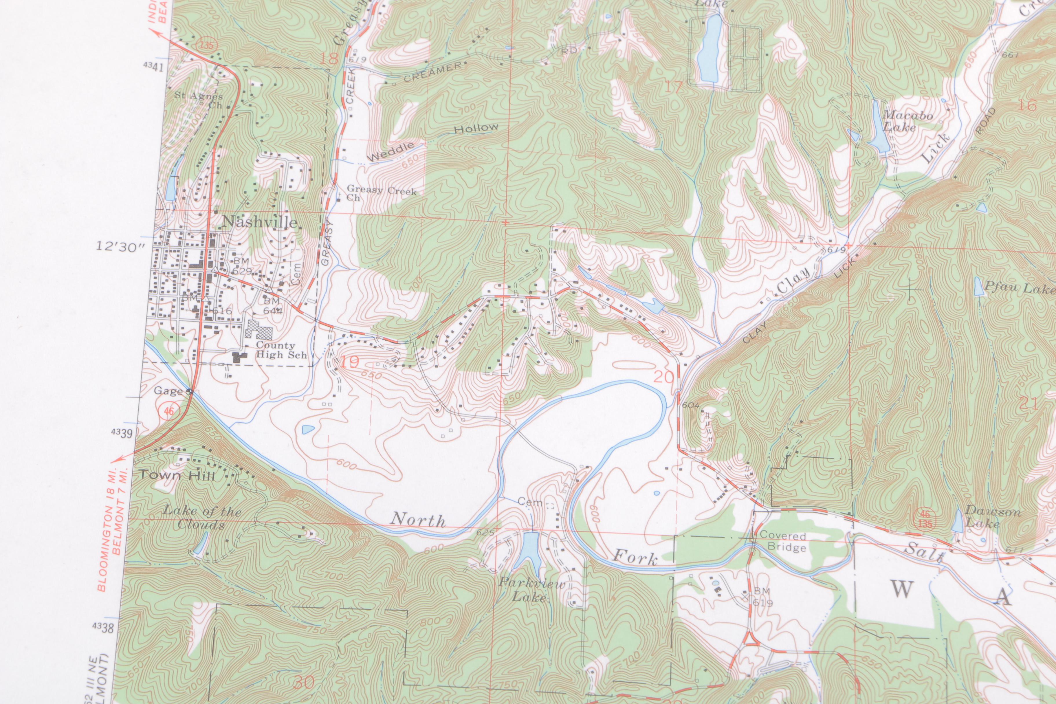 Topographic Maps of Indiana