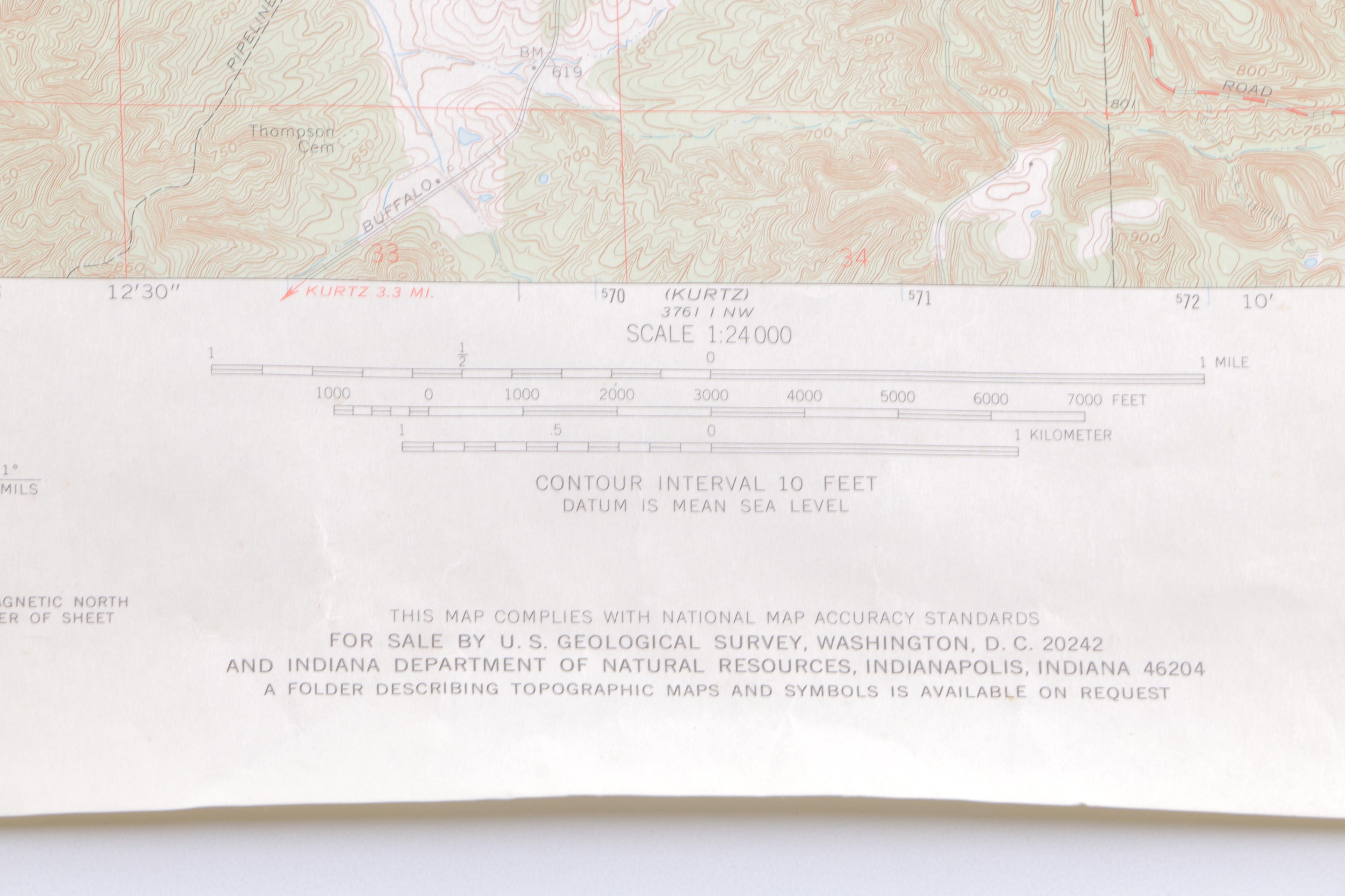 Topographic Maps of Indiana