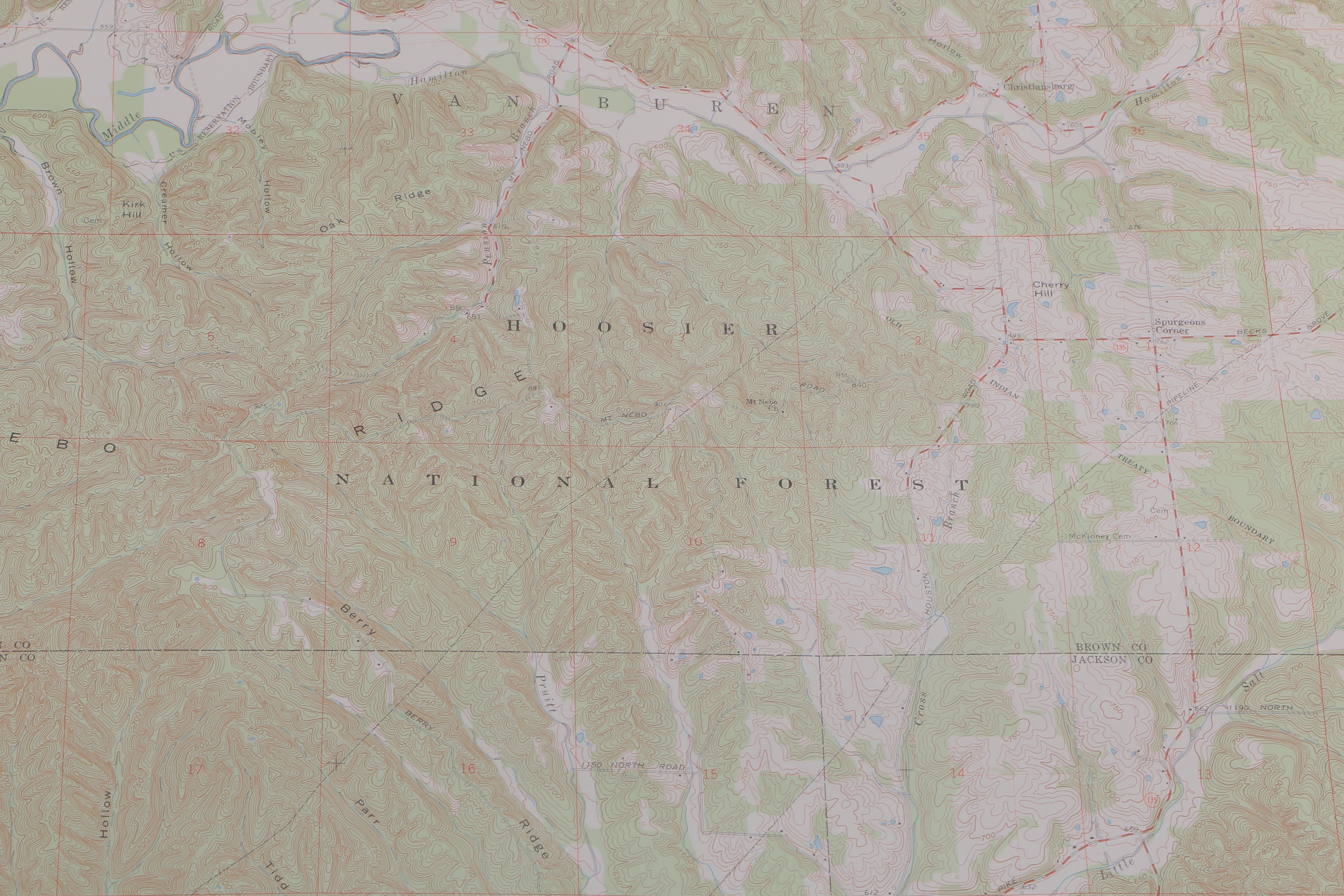 Topographic Maps of Indiana