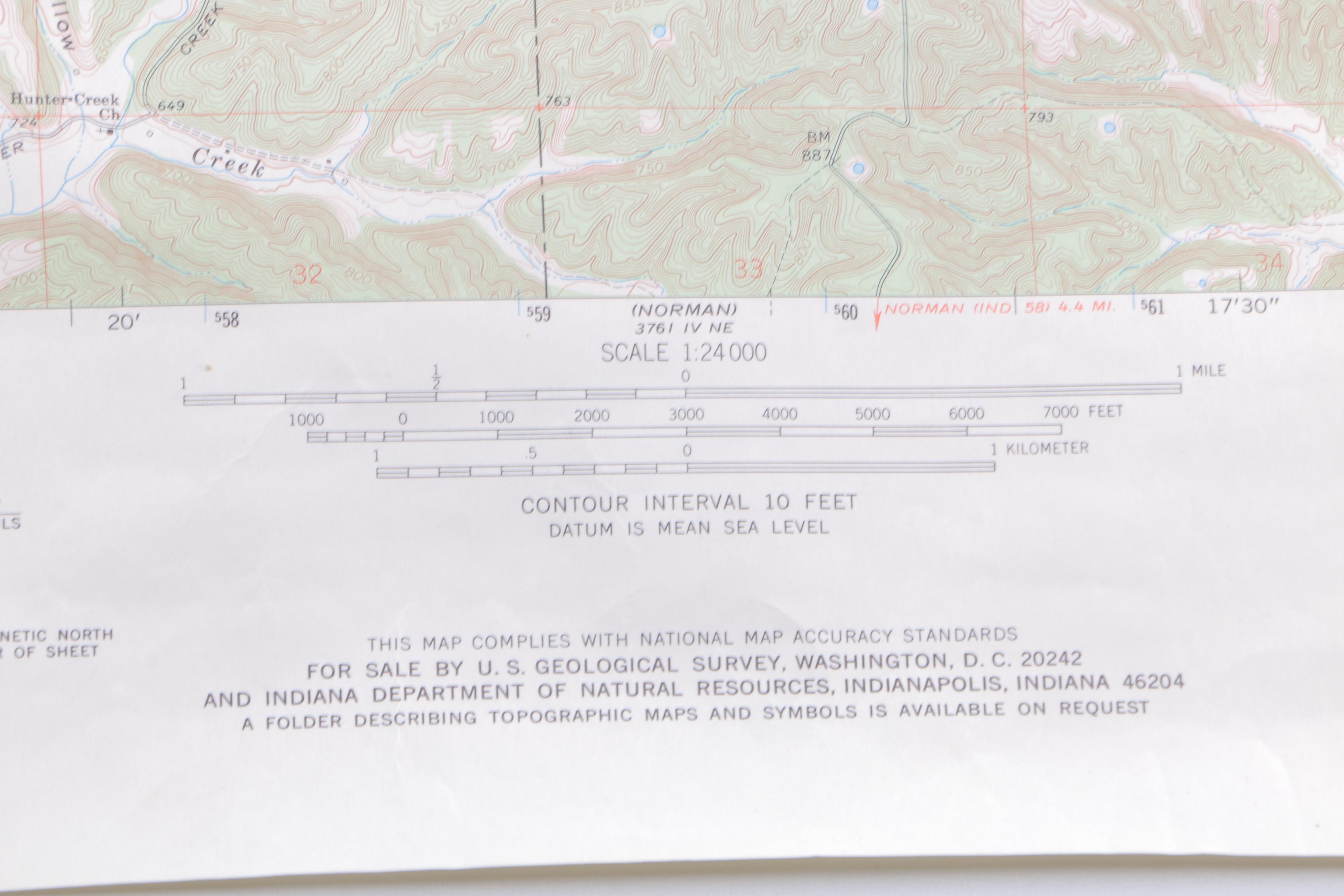 Topographic Maps of Indiana