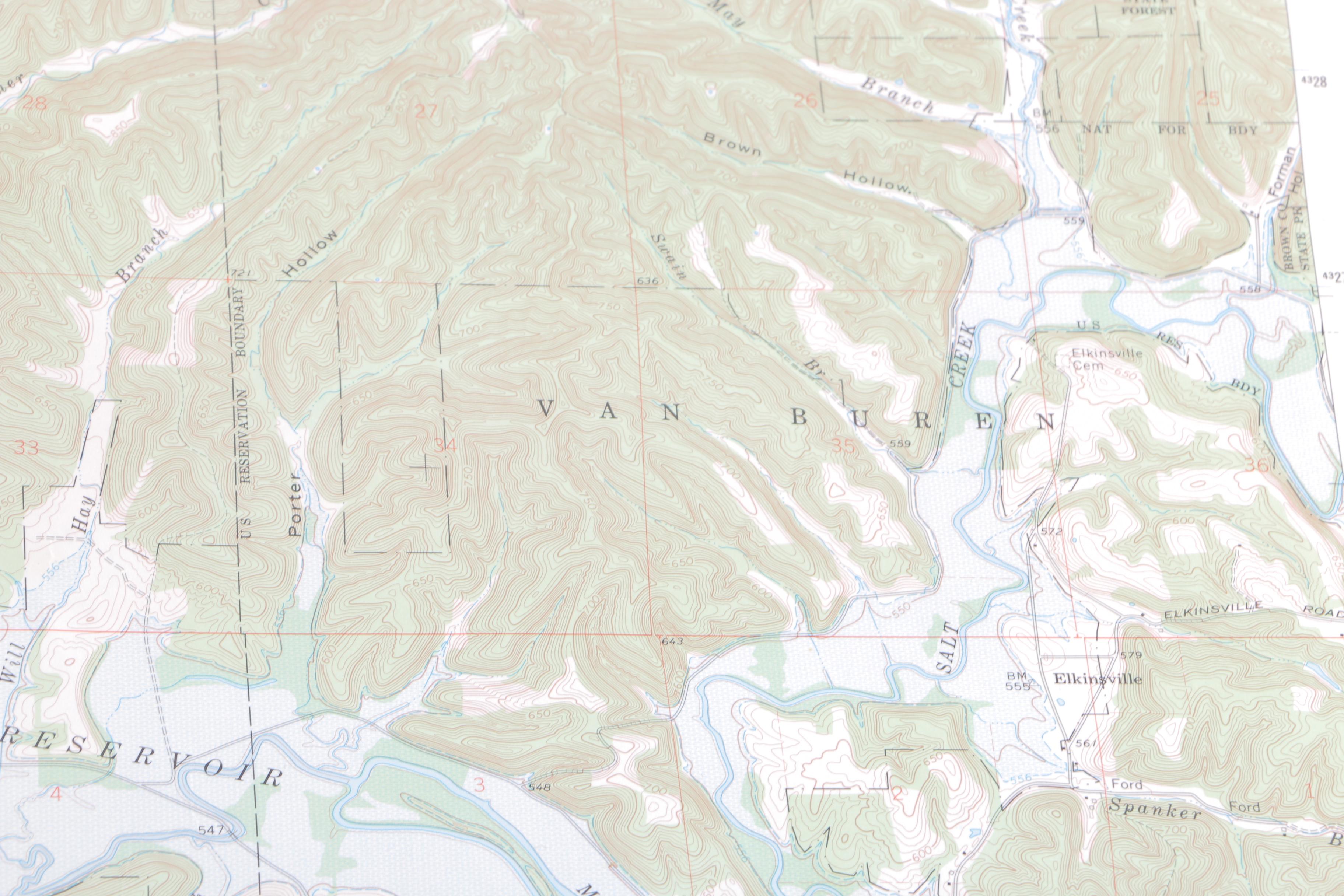 Topographic Maps of Indiana