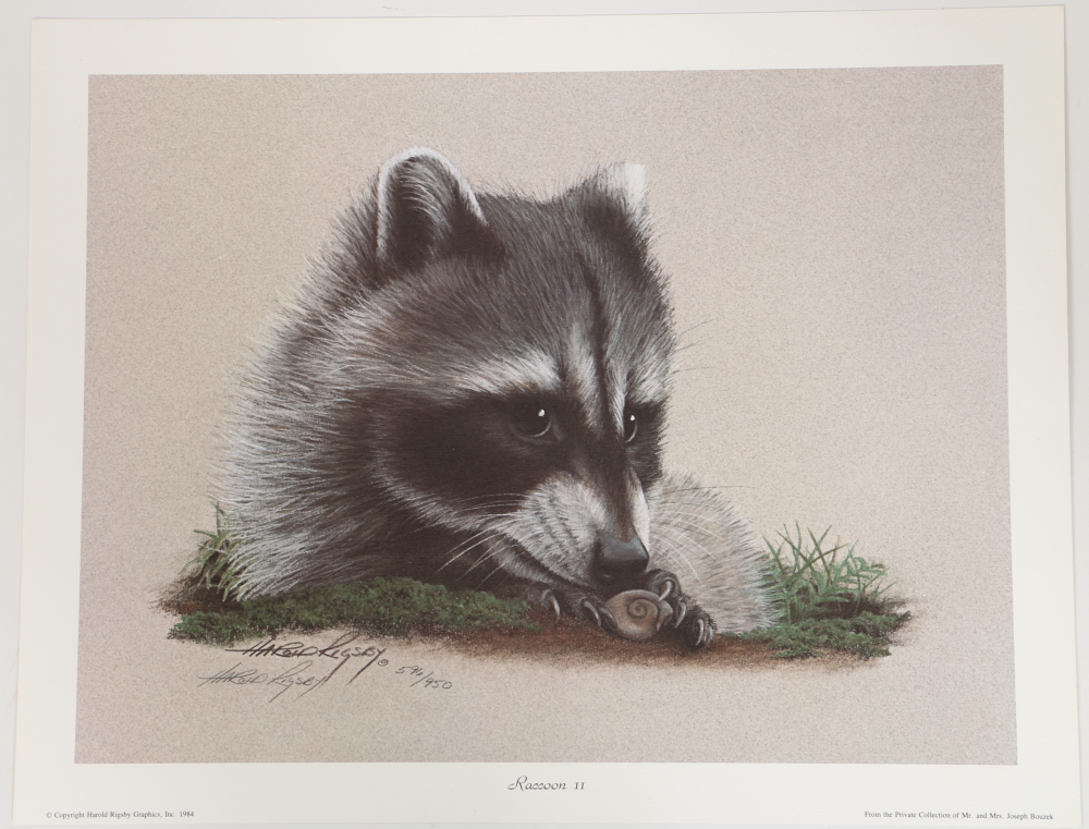 Harold Rigsby Limited Edition Offset Lithographs of Woodland Animals